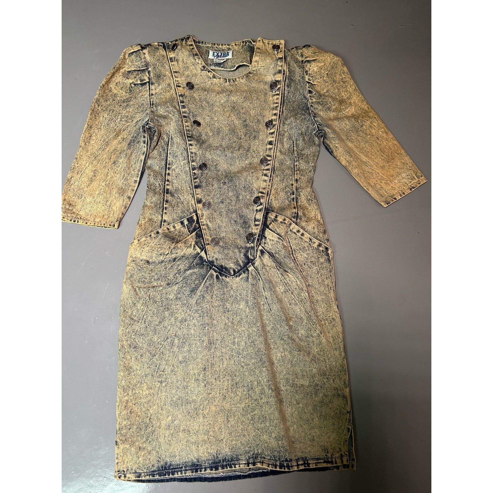Vintage Extra Blues Vintage Denim Dress Size 5 Size S / US 4 / IT 40 - 1 Thumbnail