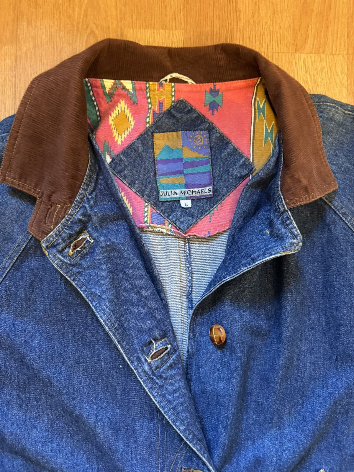 Vintage Vintage Western Denim Trench Duster Size US L / EU 52-54 / 3 - 2 Thumbnail