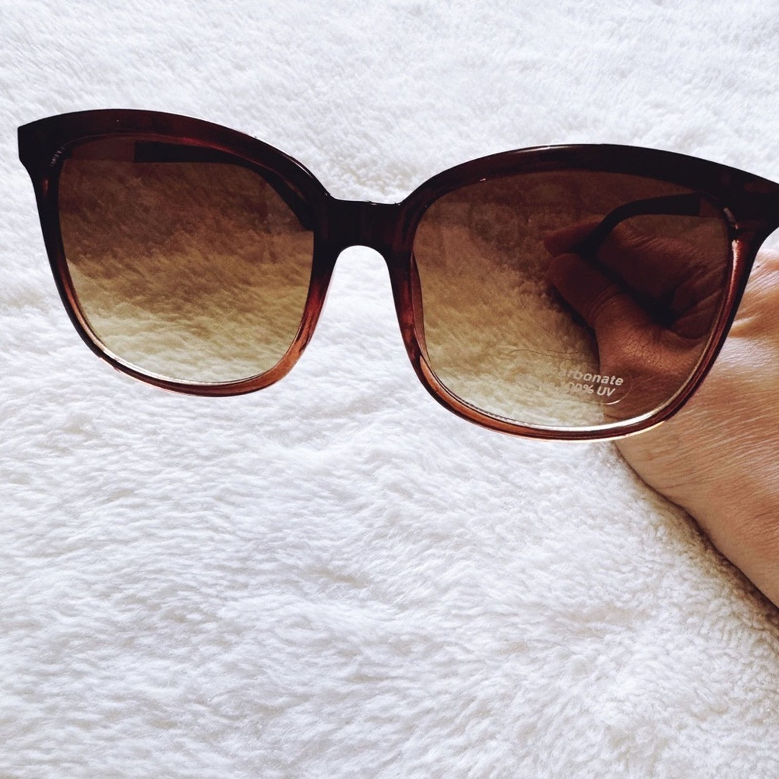 Other Joanne Clear Brown Square Sunglasses Size ONE SIZE - 7 Thumbnail
