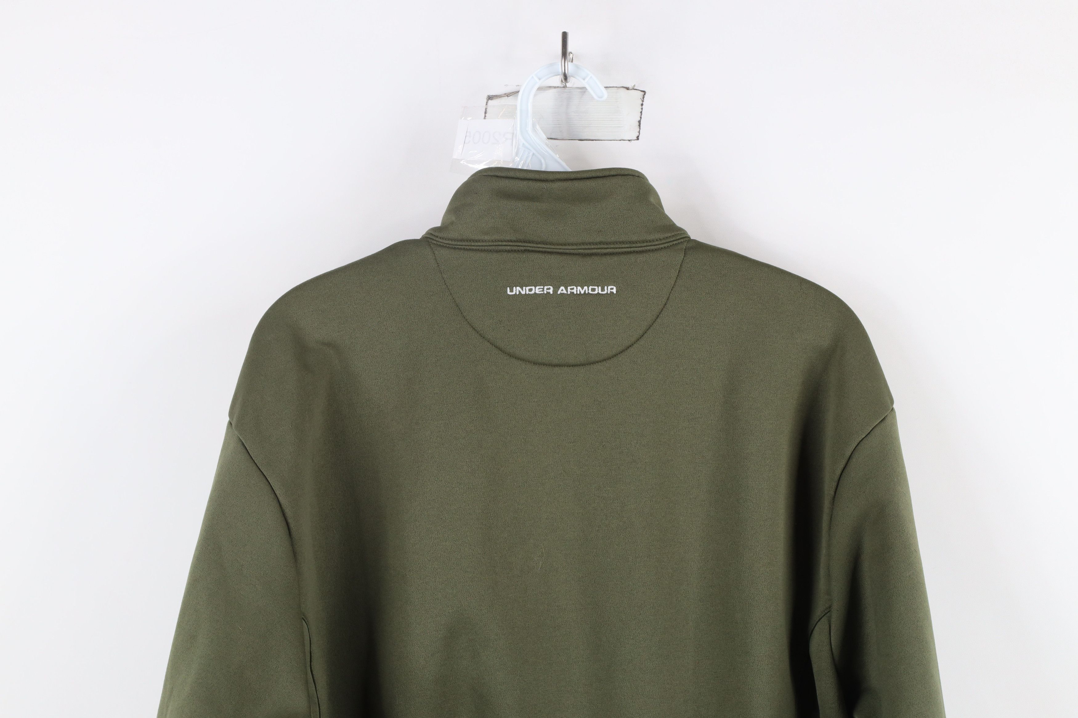 Under Armour × Vintage Vintage Under Armour Half Zip Pullover Sweatshirt Green Size US M / EU 48-50 / 2 - 11 Thumbnail