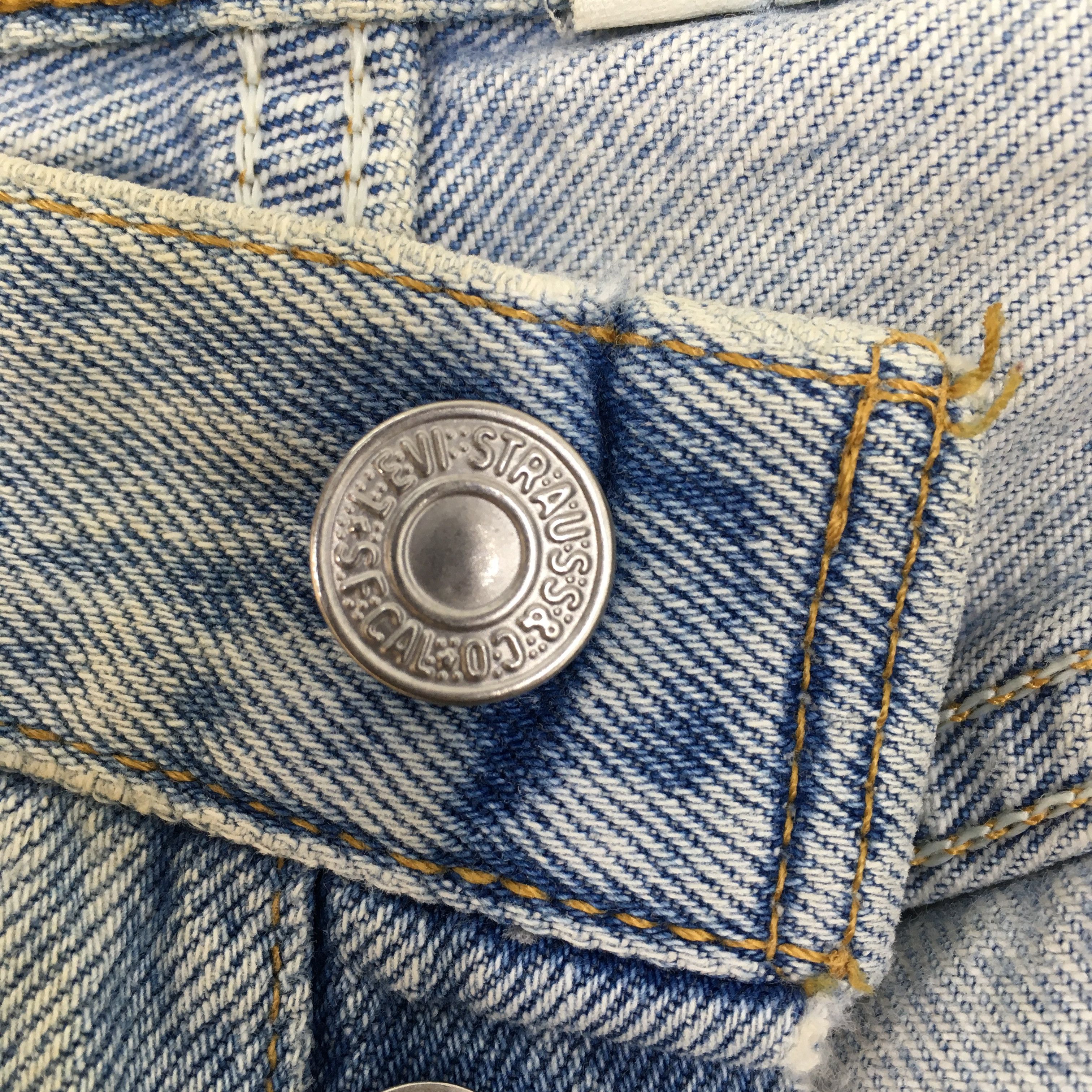Levi's Size 31x29 Vintage 90s Levi's 501 Distressed Jeans S1576 Size US 31 - 7 Thumbnail