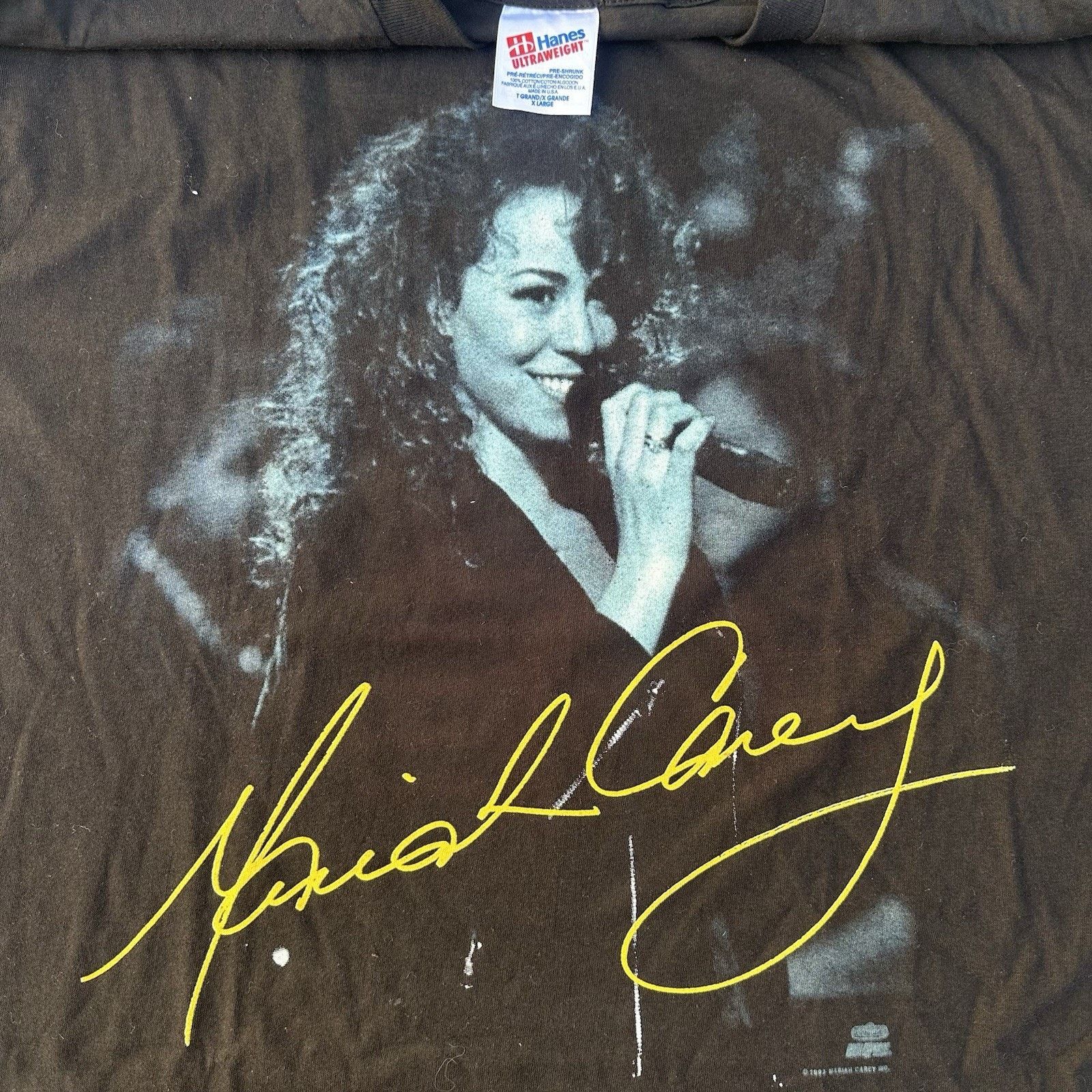 Band Tees × Vintage Vintage 1992 Winterland Mariah Carey Music Box Tour T-Shirt Size US XL / EU 56 / 4 - 2 Thumbnail