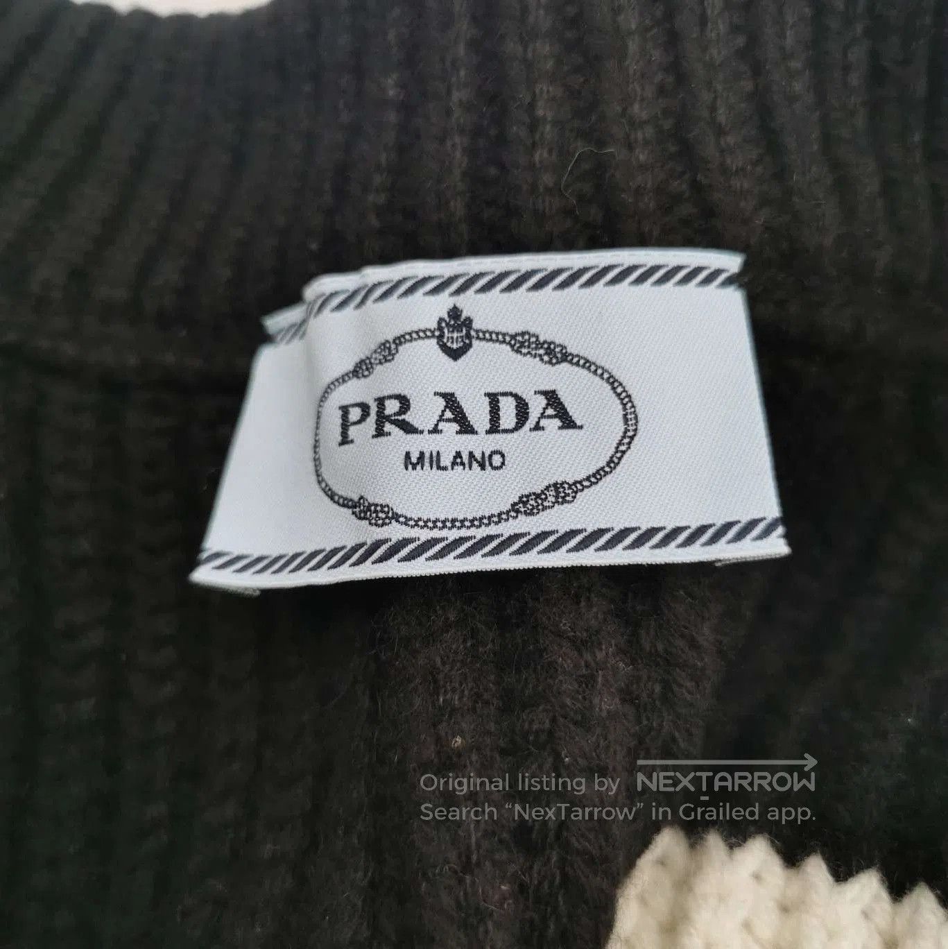 Prada Prada Color Block Logo Zip-Up Sweater . Size US S / EU 44-46 / 1 - 5 Thumbnail