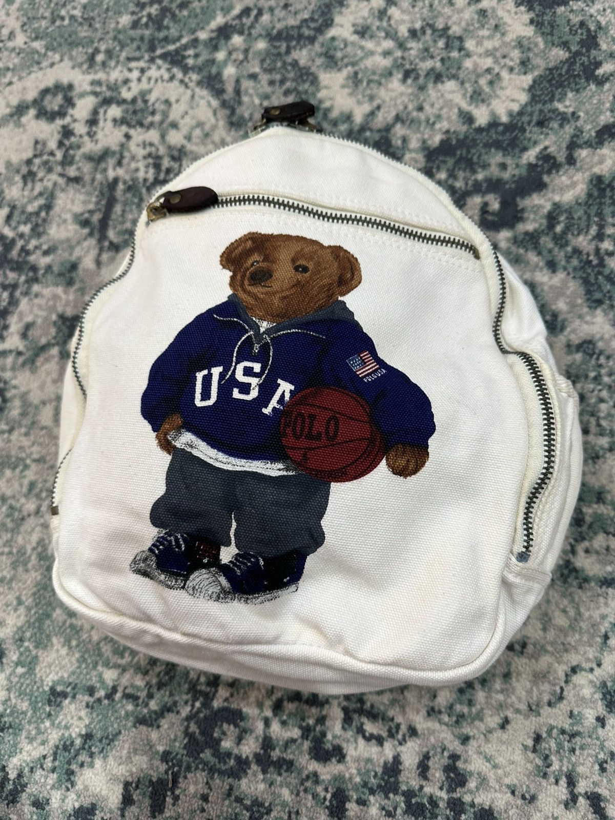 Polo Ralph Lauren Vintage Polo Bear Ralph Lauren Heavy Cotton Backpack Size ONE SIZE - 3 Thumbnail