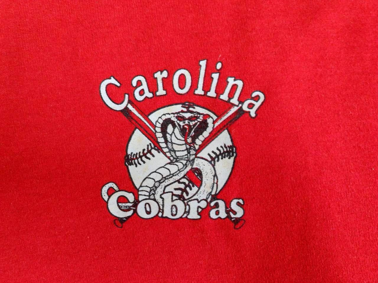 Russell Athletic Carolina Cobras Amateur Baseball 00's Vintage T Shirt 21/26 Size US L / EU 52-54 / 3 - 7 Thumbnail