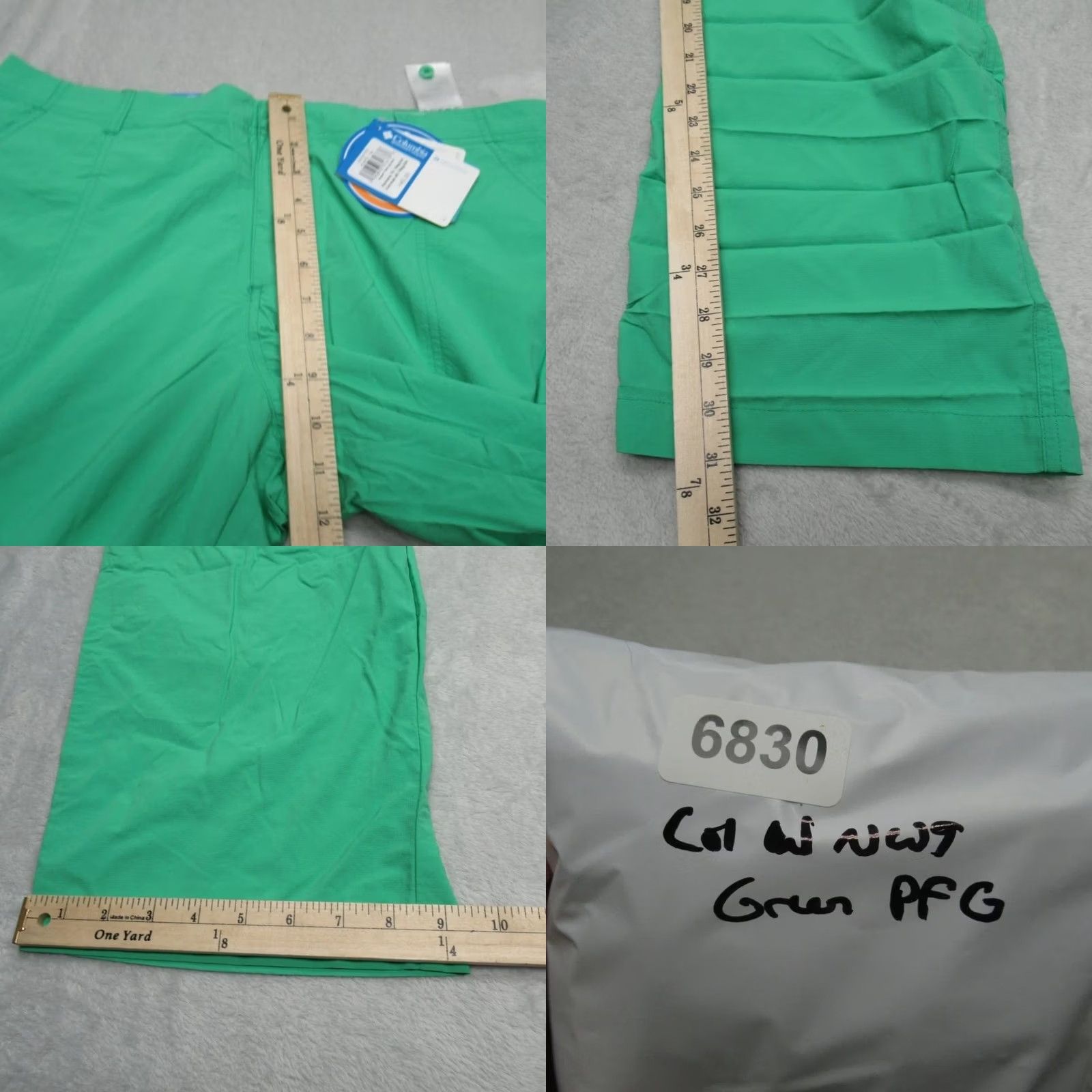 Vintage Columbia Women 16W Green PFG Omni-Shade UPF 30 Pants 36x31 Hiking Roll Up Pockets Size 38" / US 16 / IT 52 - 11 Thumbnail