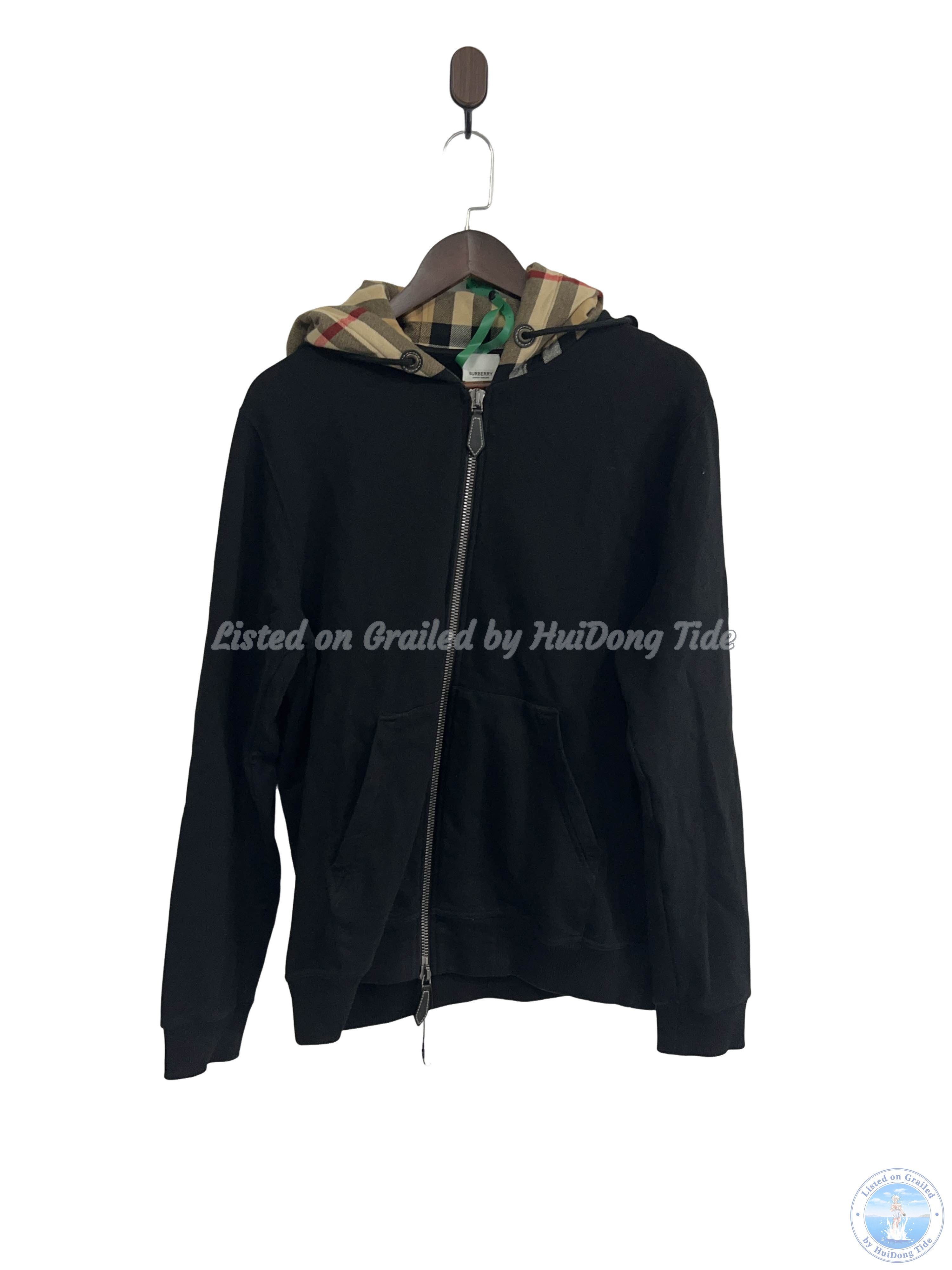 Burberry × Japanese Brand Burberry Black Label Fur Zip Up Hoodie