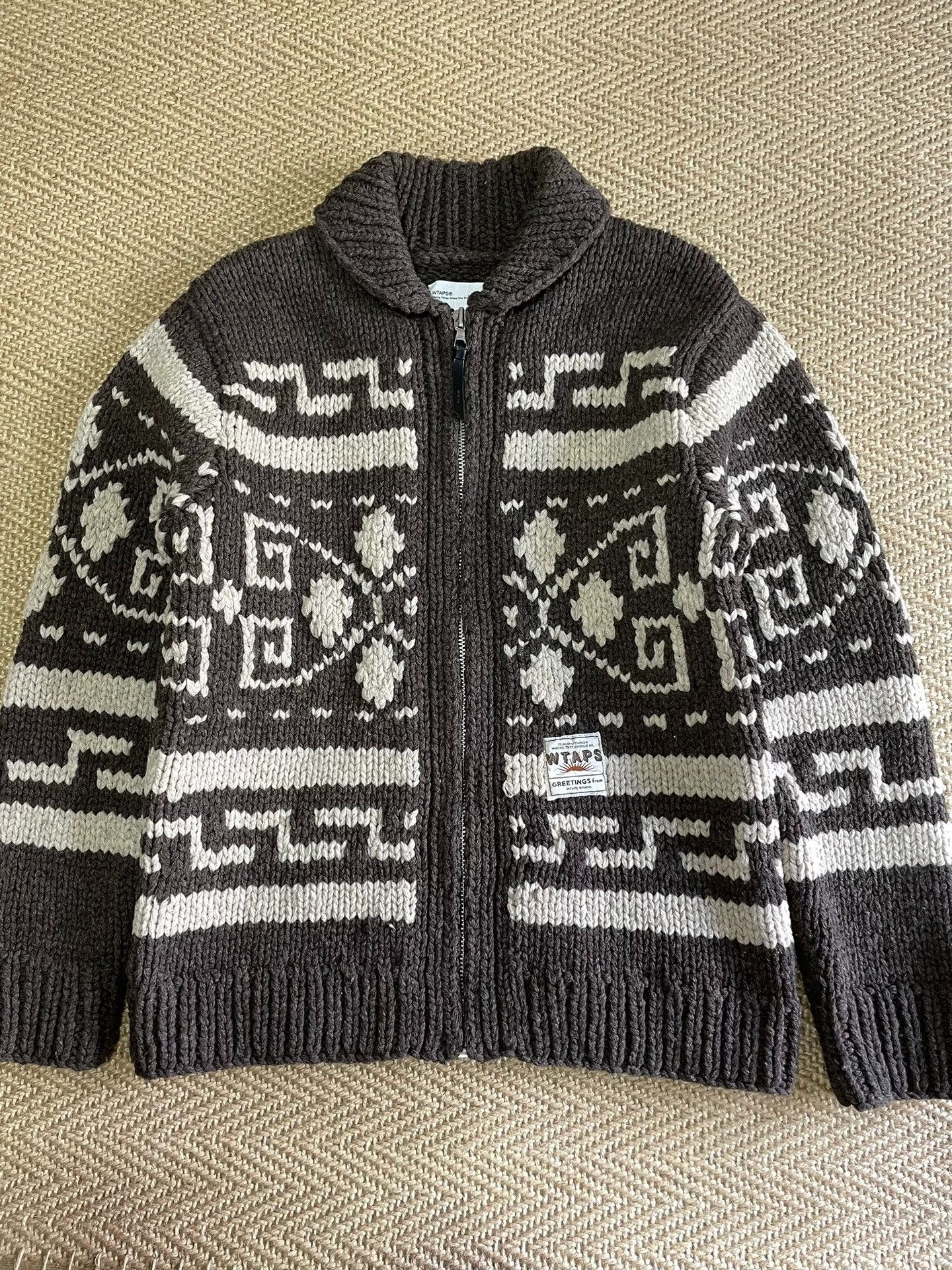Wtaps WTAPS COWICHAN WOOL SWEATER 13AW M Vintage W/TAGS Size US M / EU 48-50 / 2 - 3 Thumbnail