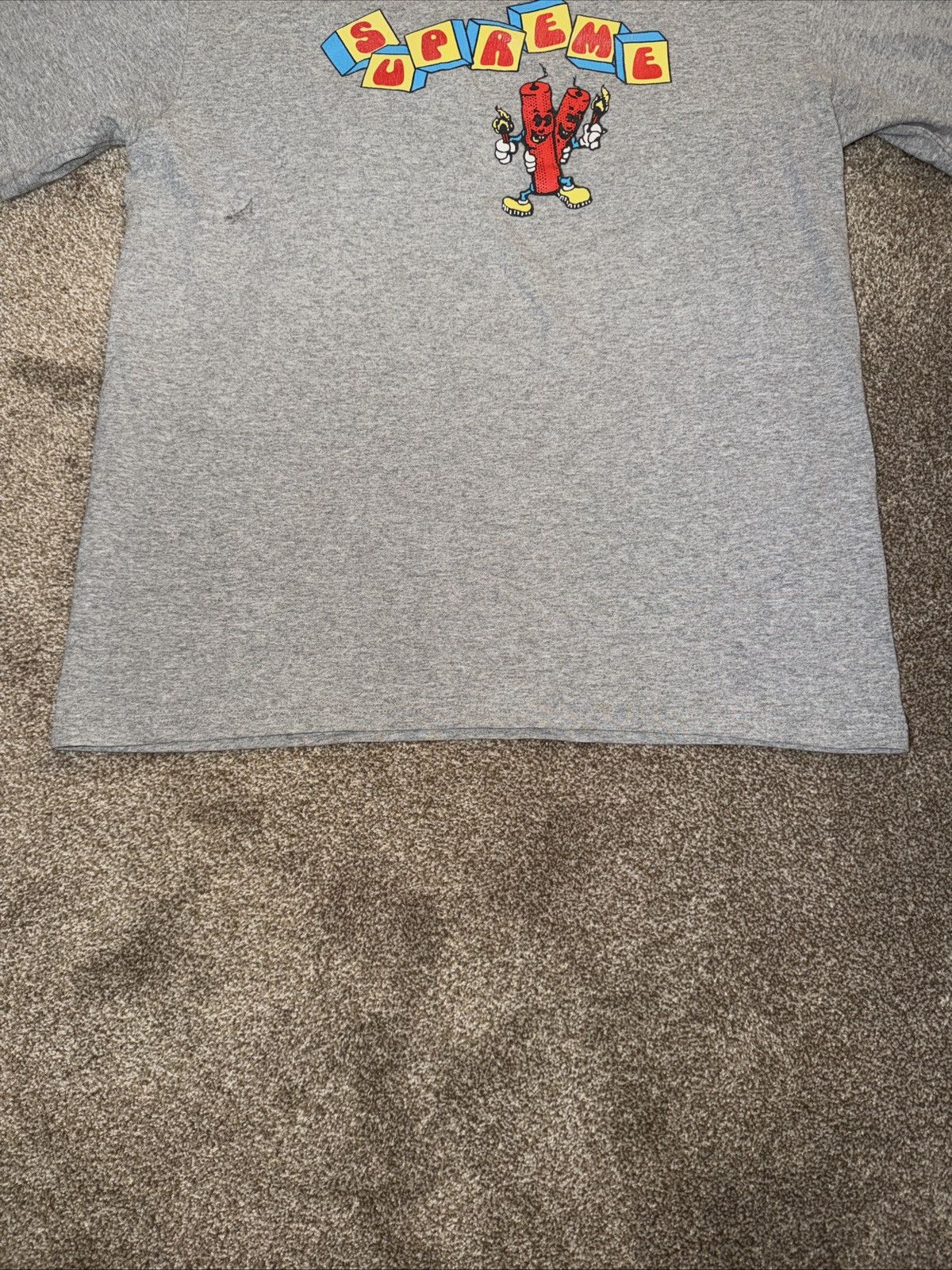 Supreme Supreme Dynamite Tee Shirt Heather Grey Size Medium Size US M / EU 48-50 / 2 - 2 Thumbnail