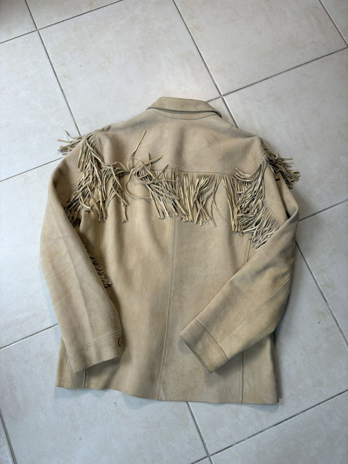 Polo Ralph Lauren Suede Fringe Cowboy Jacket Ralph Lauren Men L Vintage Size US L / EU 52-54 / 3 - 7 Thumbnail