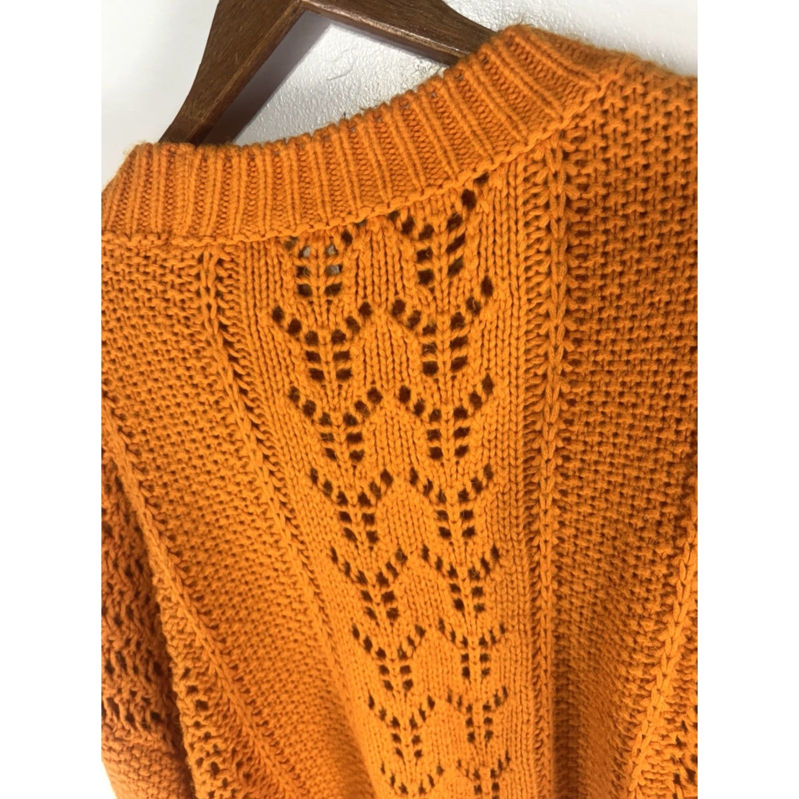 Asos ASOS Gold Chunky Knit Cropped Sweater Womens Size 8 Romania Size M / US 6-8 / IT 42-44 - 5 Thumbnail