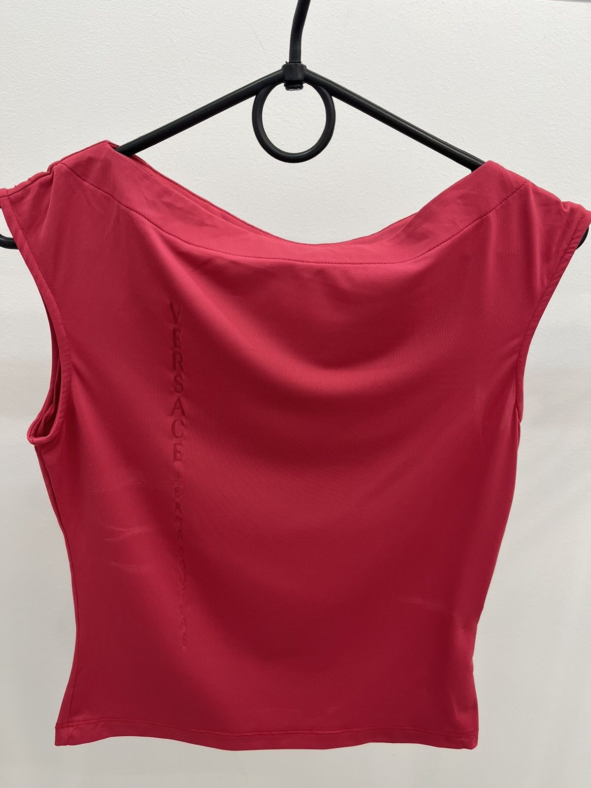Versace Jeans Couture Vintage Versace Jeans Couture Logo Stretch Top Tee T-shirt Size M / US 6-8 / IT 42-44 - 3 Thumbnail