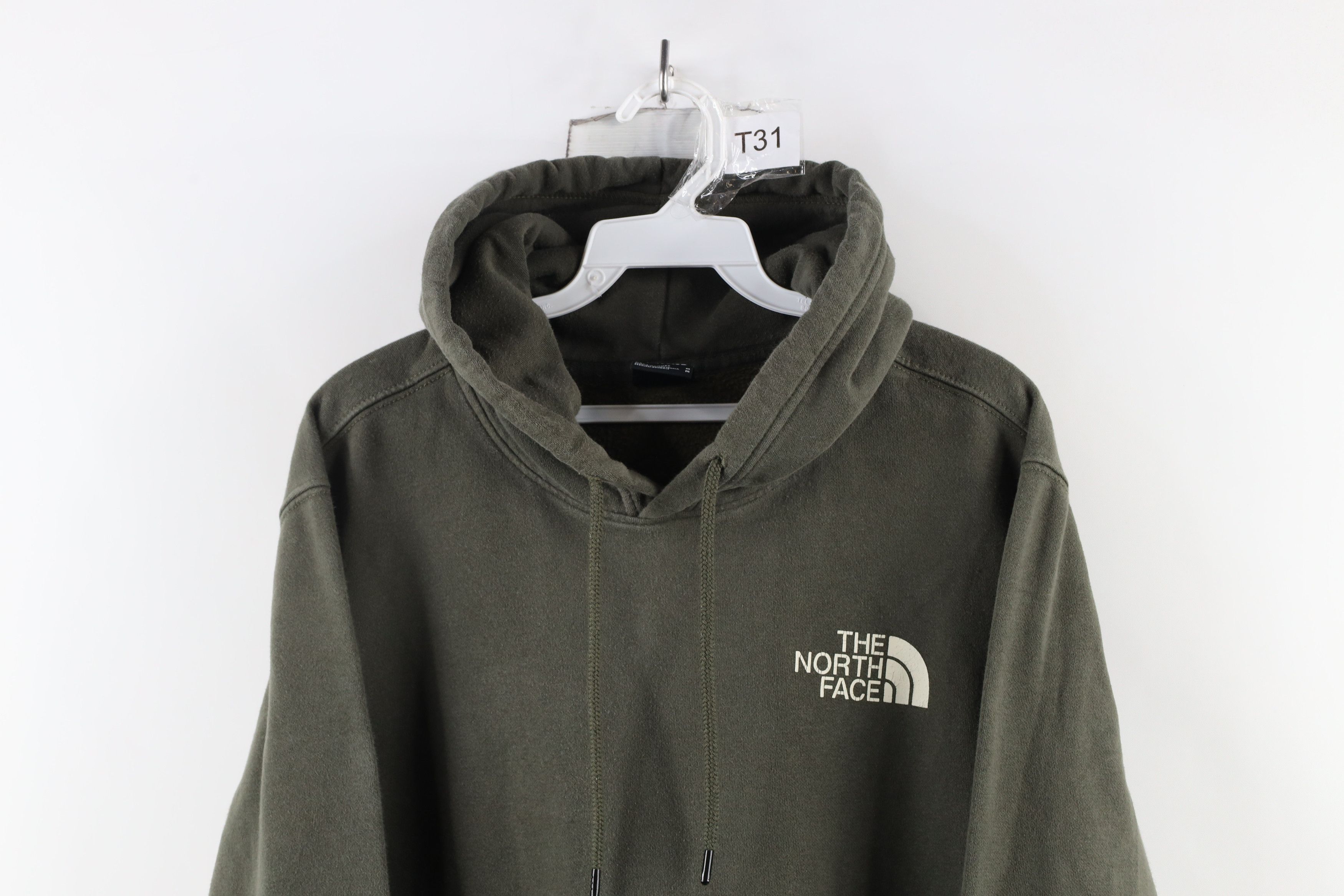The North Face × Vintage Vintage The North Face Out Big Logo Hoodie Sweatshirt Olive Size US M / EU 48-50 / 2 - 2 Thumbnail