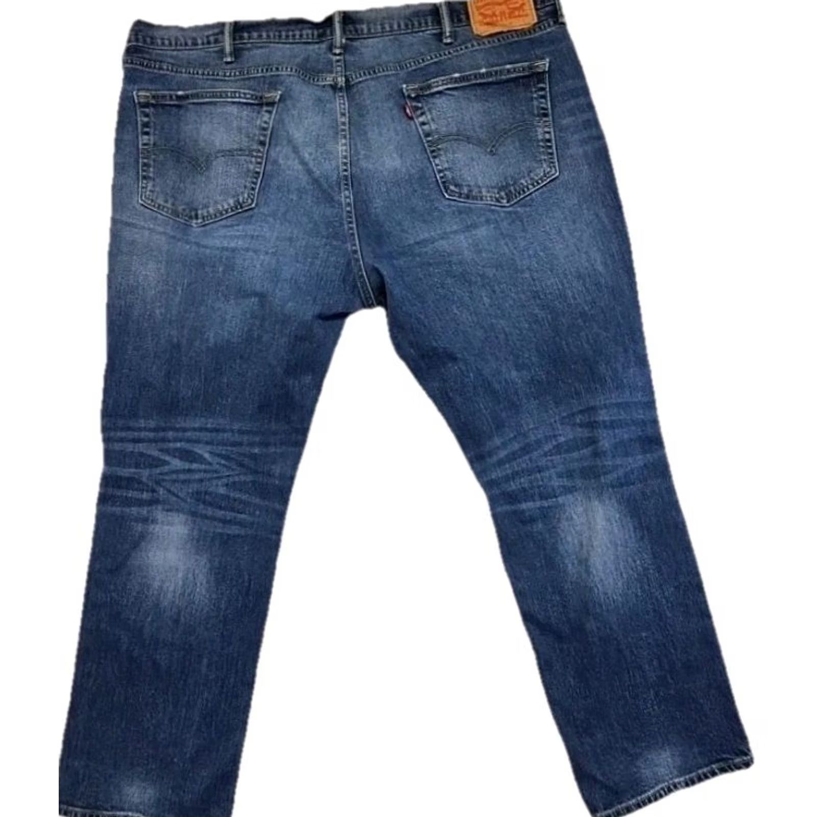 Levi's Levi’s 541 Jeans Mens 44x30 Blue Mid Wash Denim Tapered Athletic Fit 5-Pocket Zip Regular Inseam 30in Cotton Denim Straight No N/A Size US 44 / EU 60 - 7 Thumbnail