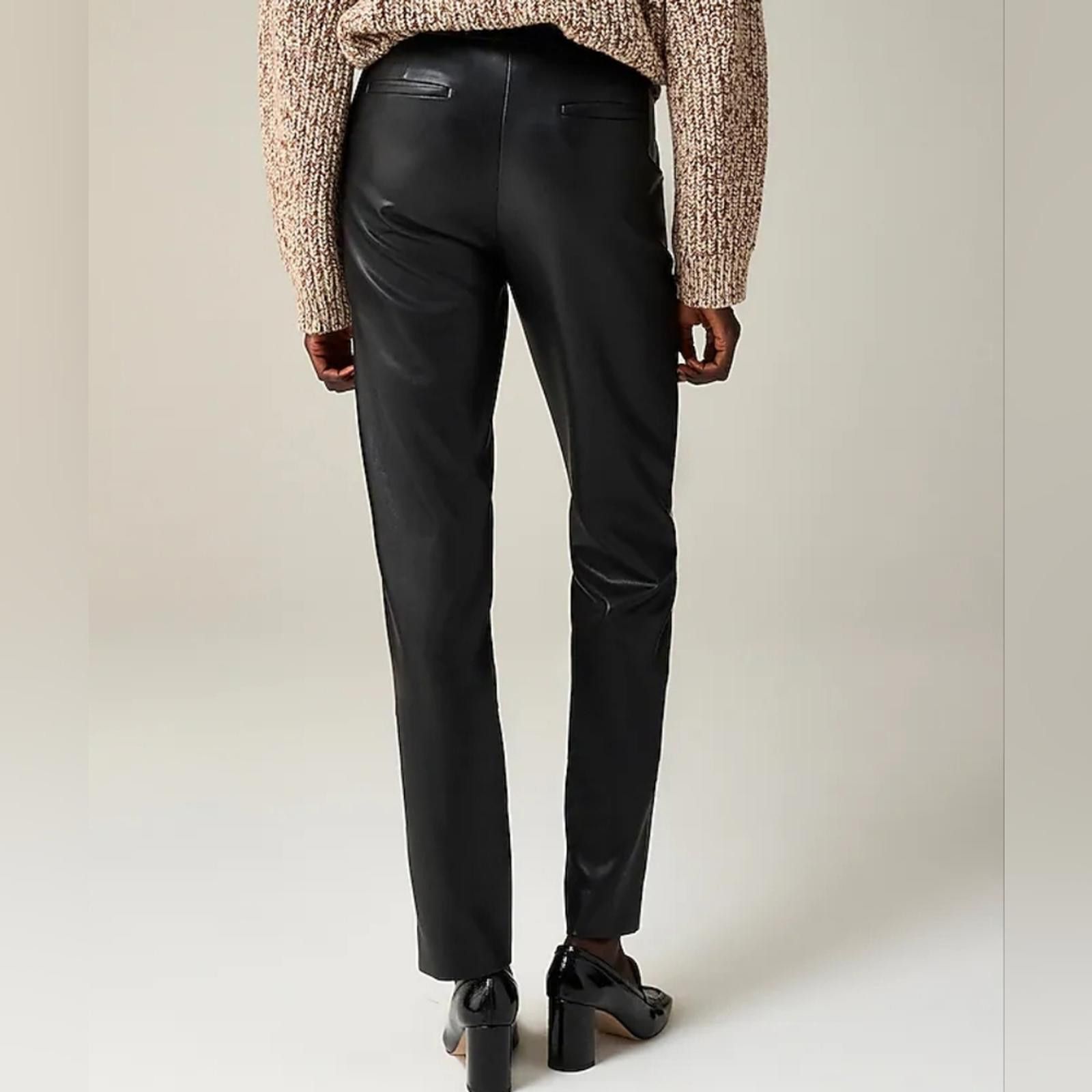 J.Crew J Crew Kate straight-leg pant in faux leather Size 25" / US 0 / IT 36 - 7 Thumbnail