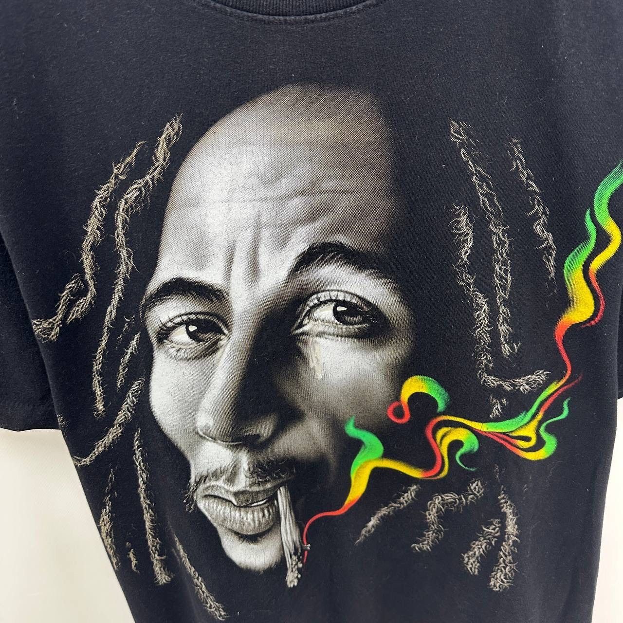 Bob Marley Vintage 90s Bob Marley Crying cigarette reggie tee joint y2k Size US L / EU 52-54 / 3 - 5 Thumbnail