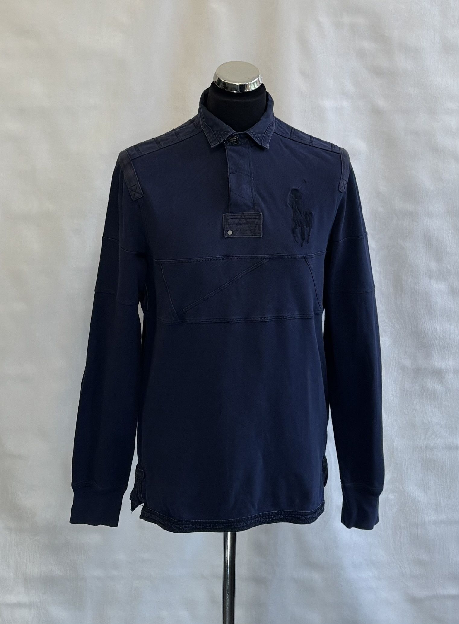 Polo Ralph Lauren Polo Ralph Lauren Rugby Big Pony vintage navy sweatshirt Size US M / EU 48-50 / 2 - 1 Thumbnail