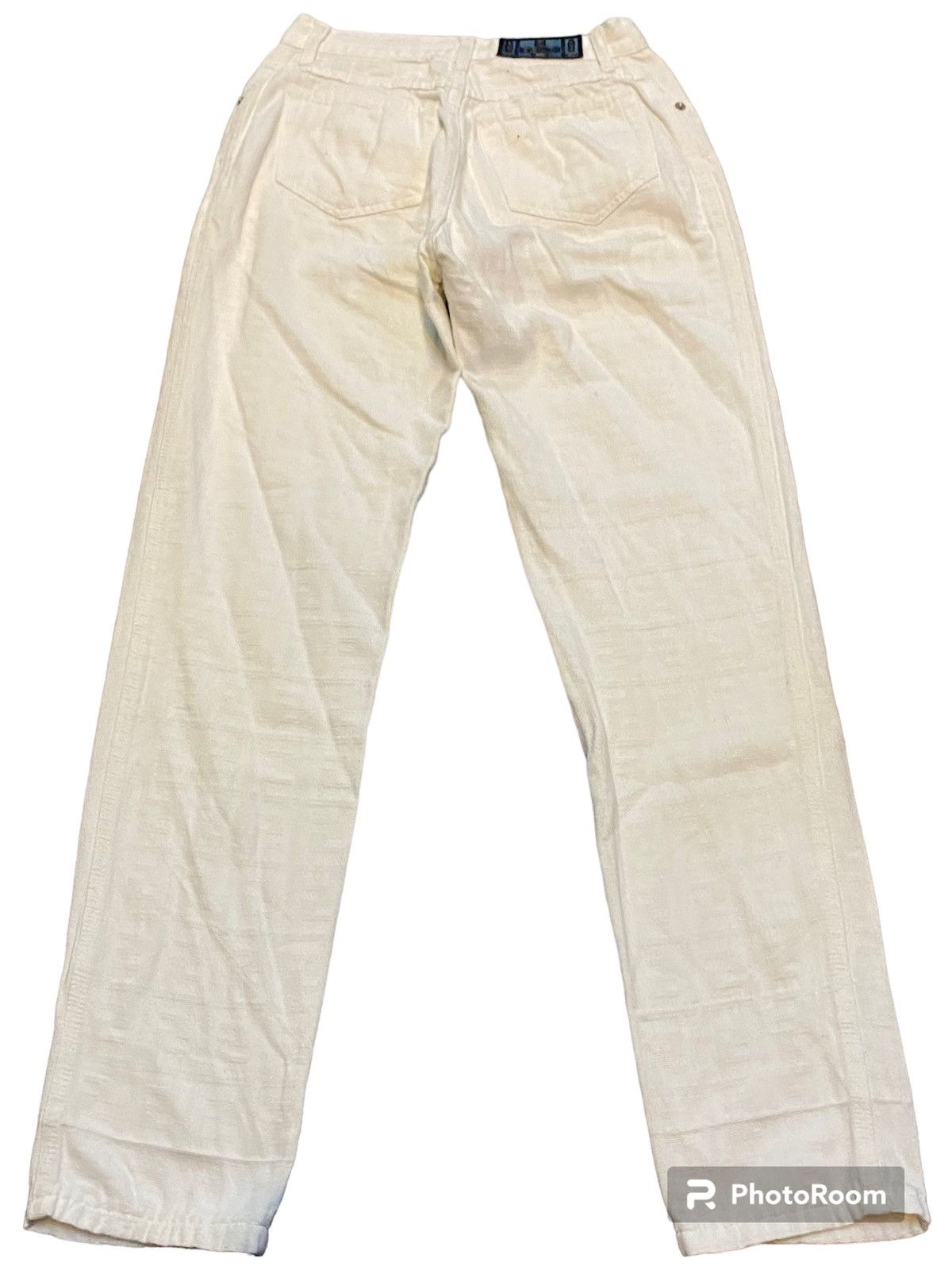 Fendi × Vintage Fendi monogram white pants Size 26" / US 2 / IT 38 - 3 Thumbnail