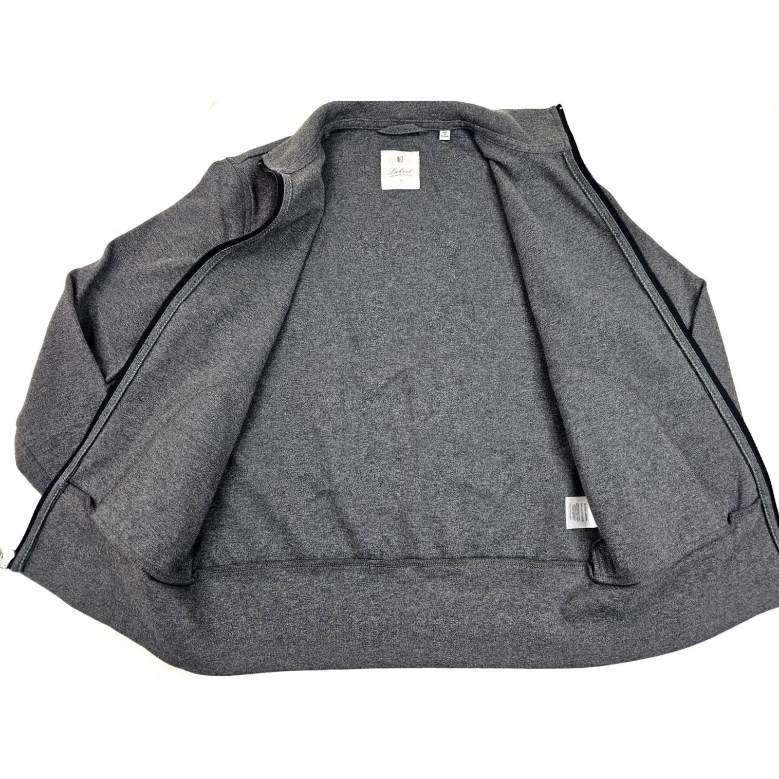 Vintage Linksoul Full-Zip Golf Sweater – Men’s Small, Gray, Long Sleeve, Mock Neck, Knit, Pockets, Brand: Linksoul, Size S, Regular Fit Size US S / EU 44-46 / 1 - 4 Thumbnail