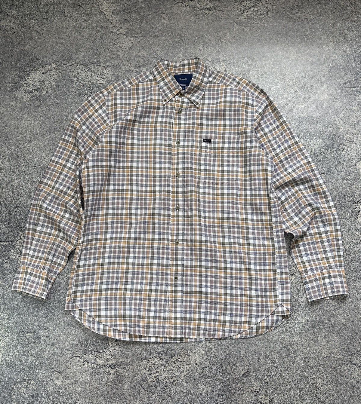 Faconnable Façonnable Plaid Cotton Button Down Shirt Large Size US L / EU 52-54 / 3 - 1 Thumbnail