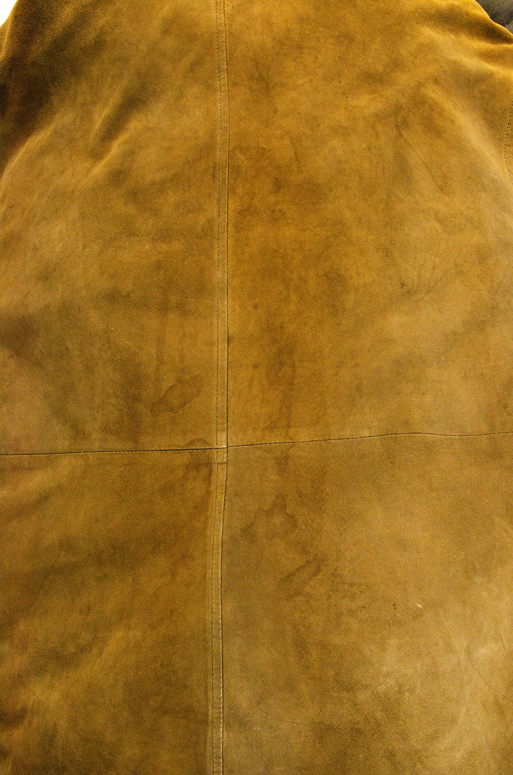 Leonardo Vintage Suede Leather Car Coat Brown EU 52