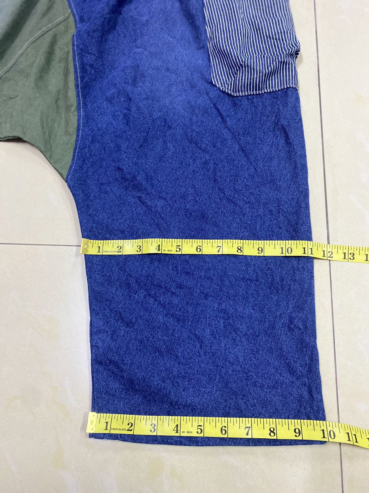 Japanese Brand Yohji Yamamoto Style 2 Tone Cropped Pants Size 26-36 Size US 36 / EU 52 - 12 Thumbnail