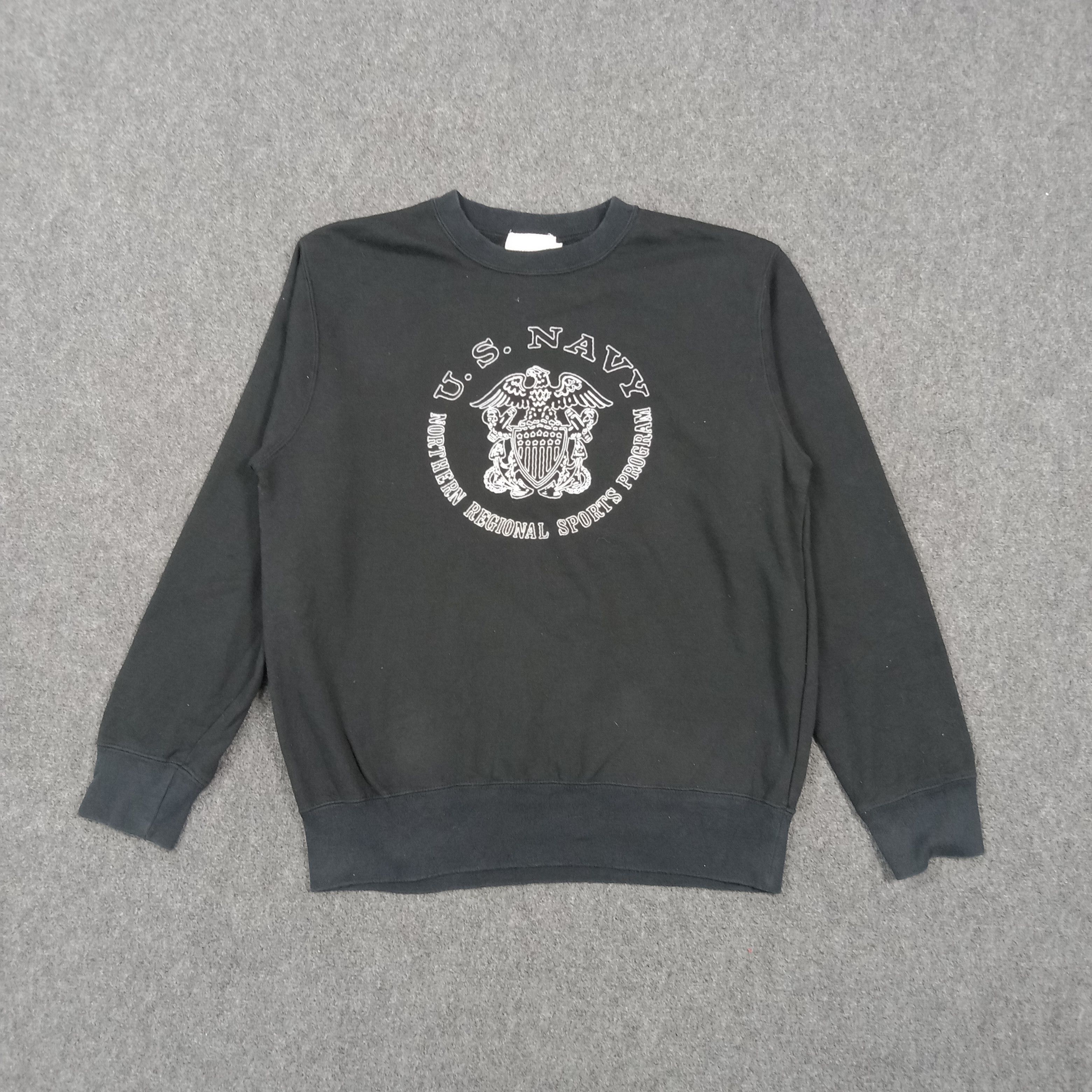 Avirex Vintage 90's Avirex US Navy Sports Sweatshirt C277N7 Size US M / EU 48-50 / 2 - 1 Thumbnail