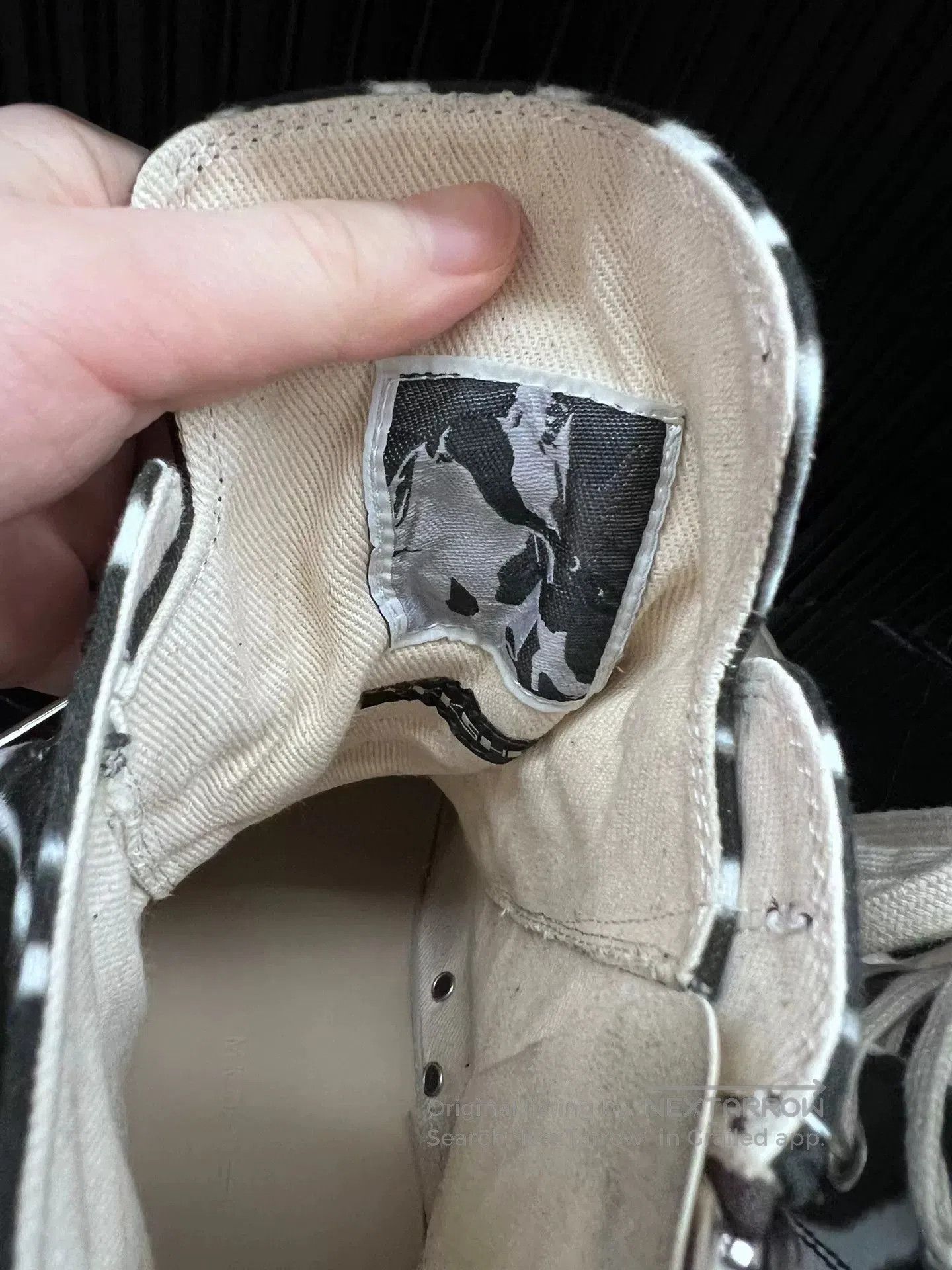 Rick Owens rick owens zebra high-top leather sneakers. Size US 10 / EU 43 - 6 Thumbnail