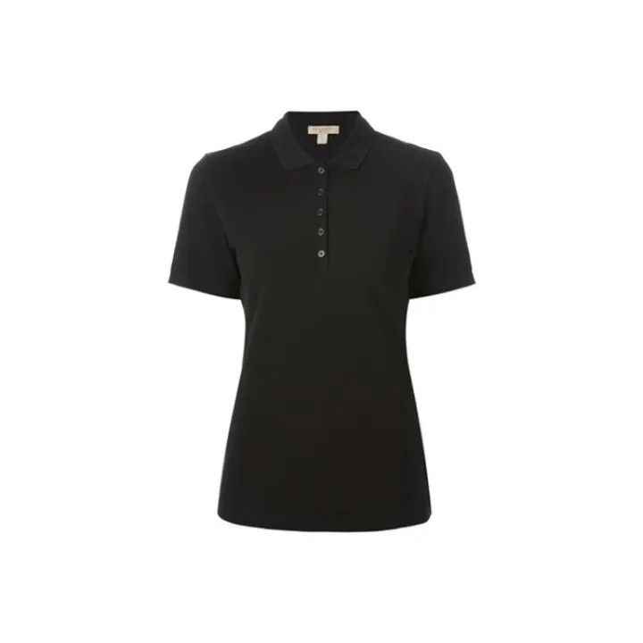 Burberry Burberry Black Short Sleeve Polo Shirt 0079 Size M / US 6-8 / IT 42-44 - 1 Thumbnail