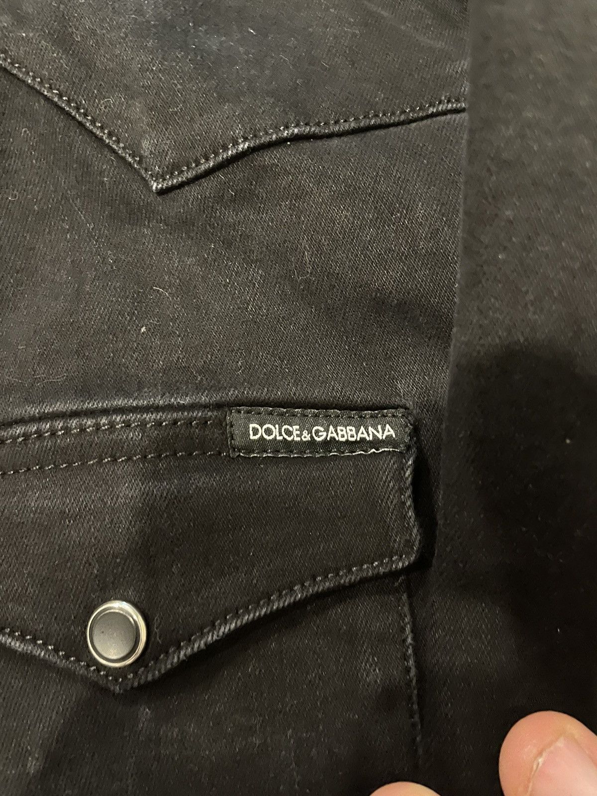 Dolce & Gabbana Dolce & Gabbana black denim jacket Size US S / EU 44-46 / 1 - 4 Thumbnail