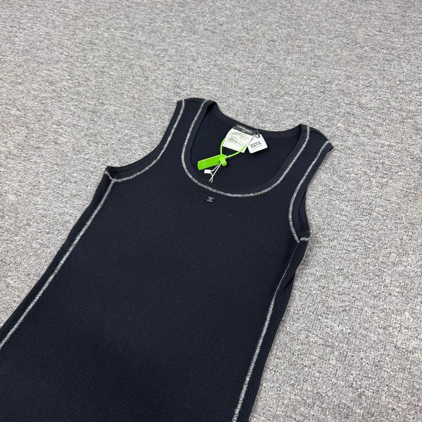 Chanel Chanel CC knit cami dress 36 mint Size XS / US 0-2 / IT 36-38 - 3 Thumbnail