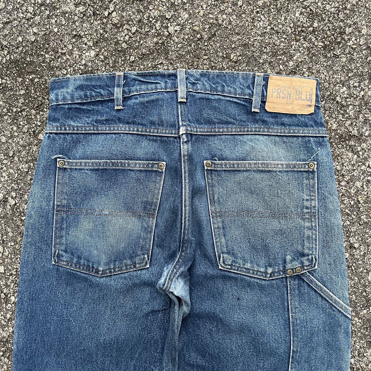 Vintage Crazy Vintage Double Knee Denim Carpenter Pant Made in USA Size US 35 - 13 Thumbnail