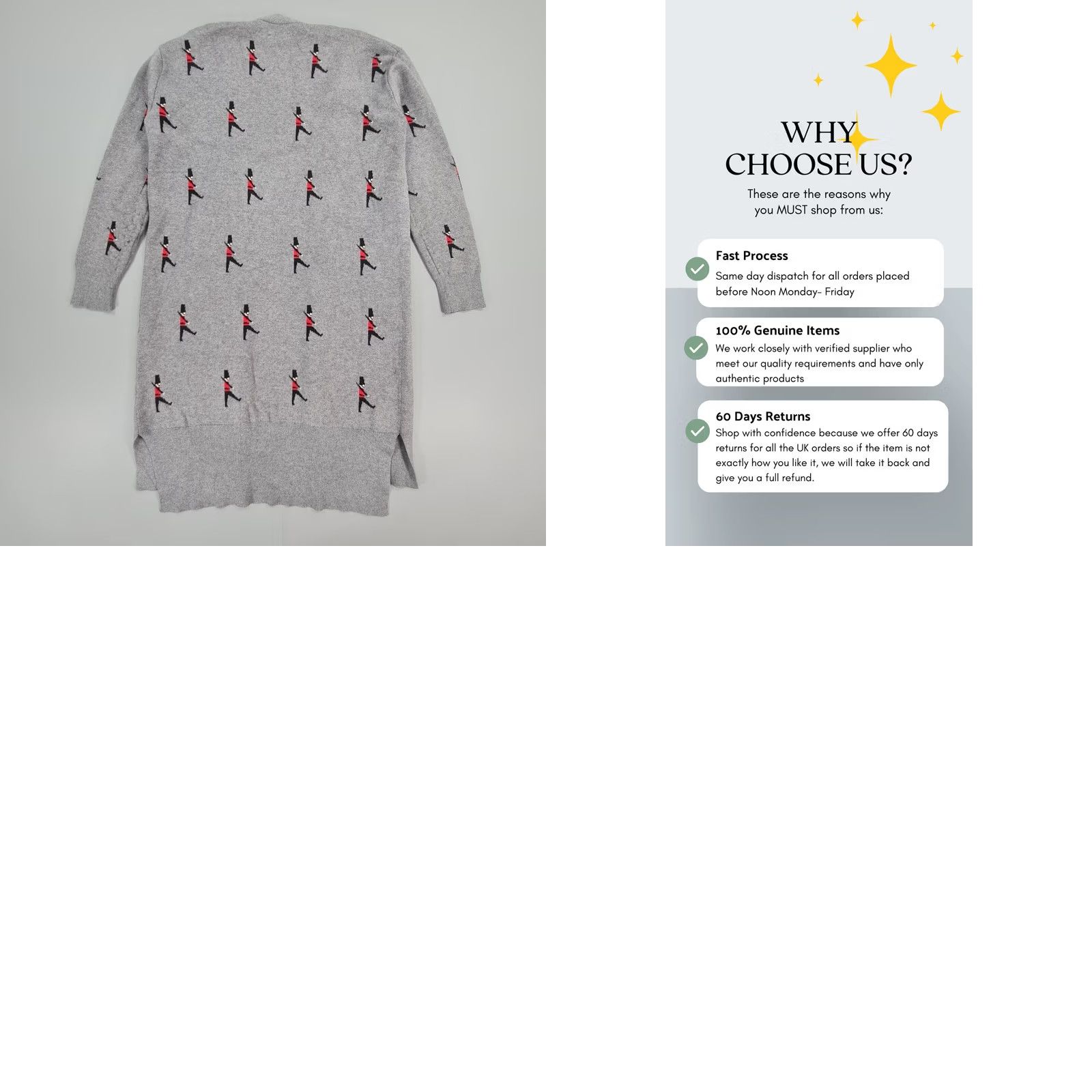 Vintage B+ab Womens Cardigan Grey XS Long Sleeve V-Neck Open Front Pockets Knitted Lightweight Relaxed Knit Jumper Casual Autumn Spring Summer Winter Size XS / US 0-2 / IT 36-38 - 8 Thumbnail