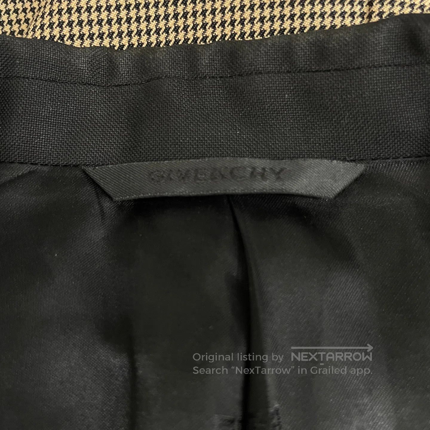 Givenchy Givenchy U-Shaped Buckle Checkered Slim Fit Blazer| Size US M / EU 48-50 / 2 - 4 Thumbnail