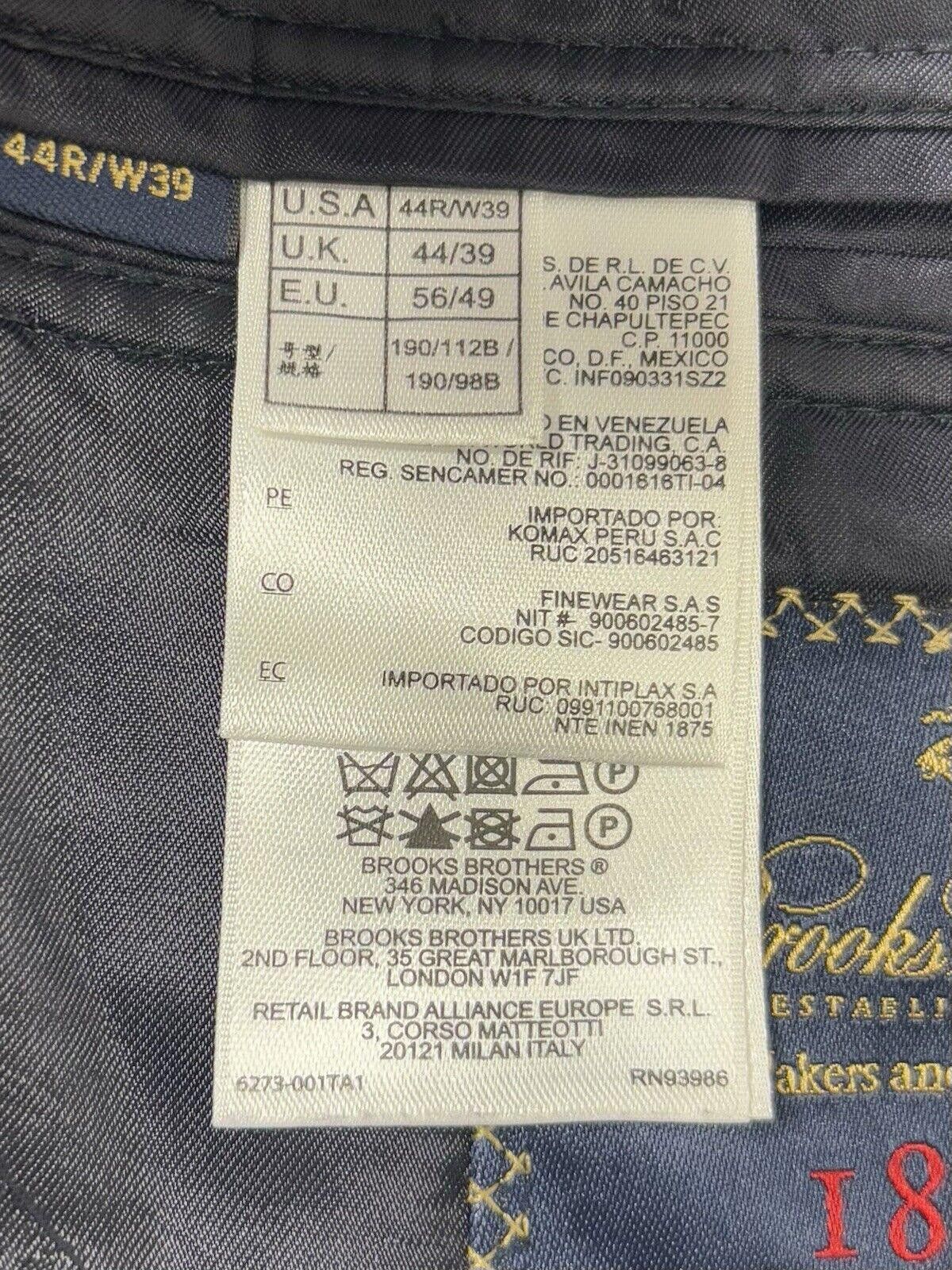 Brooks Brothers Brooks Brothers Blazer Jacket Men's 44R 1818 Madison Saxxon Size 44R - 12 Thumbnail