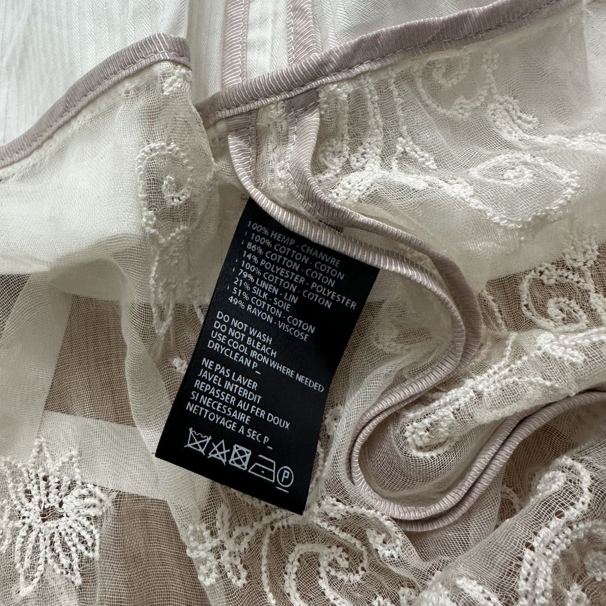 Ann Demeulemeester Ann Demeulemeester Off-White Cropped Lace Blazer Size XS / US 0-2 / IT 36-38 - 4 Thumbnail