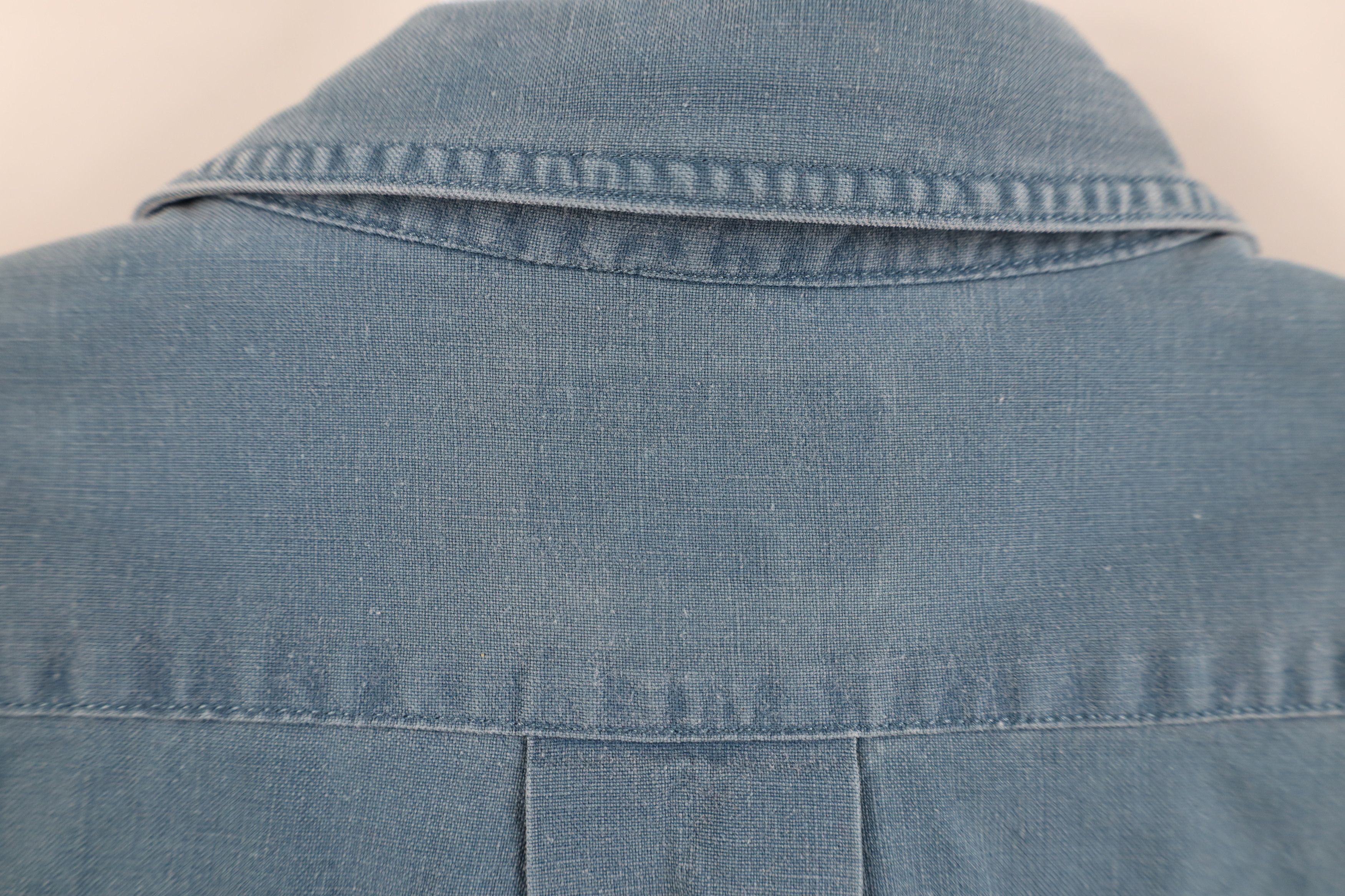 Banana Republic Vintage 80s Banana Republic Stonewash Safari Button Shirt Size US XL / EU 56 / 4 - 13 Thumbnail