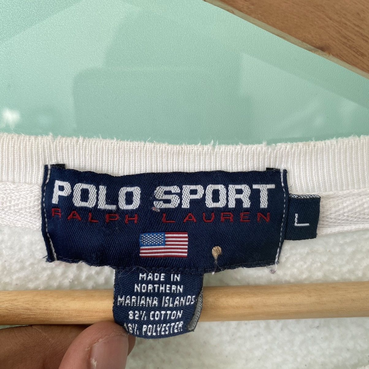Polo Ralph Lauren Thrashed Vintage 90s Polo Sport Ralph Lauren ERD GRUNGE Size US L / EU 52-54 / 3 - 4 Thumbnail
