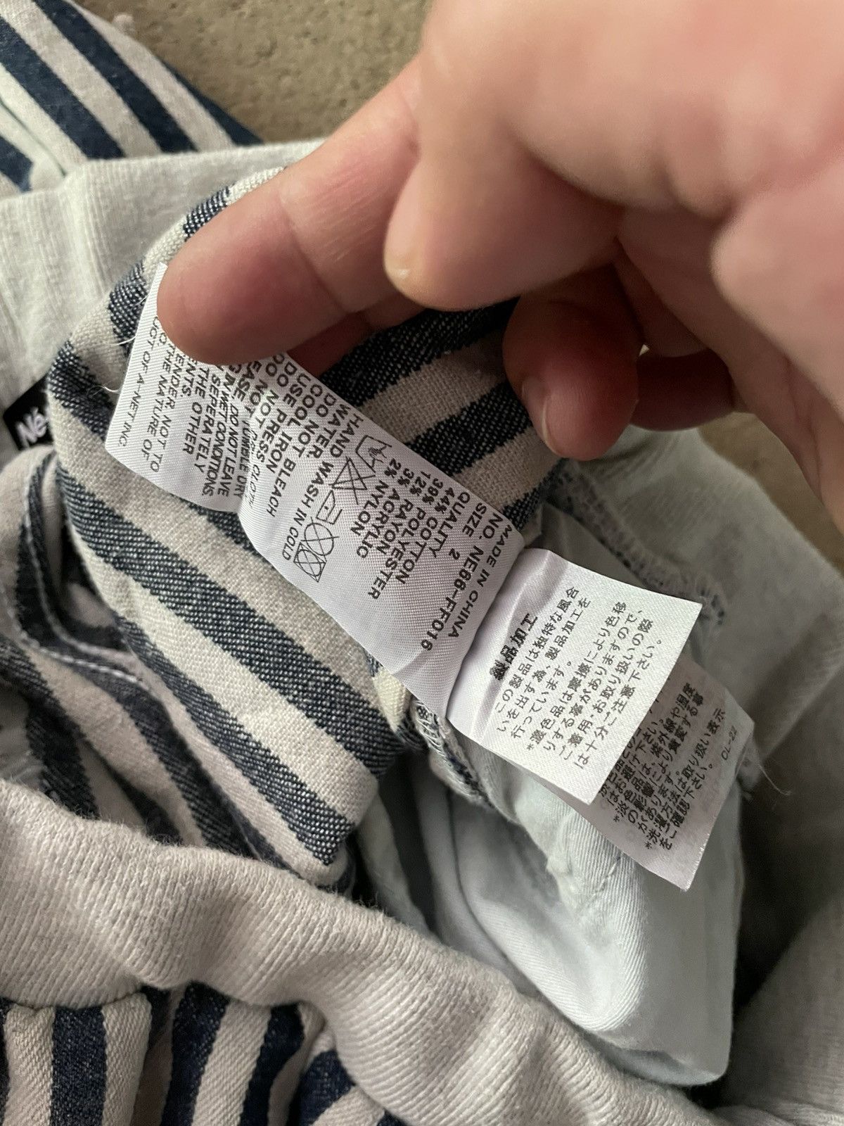 Issey Miyake Ne-net Striped Pants Indigo Size US 29 - 13 Thumbnail
