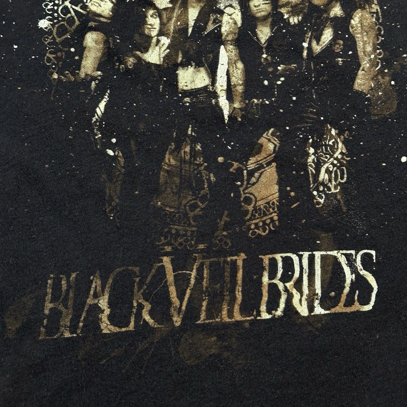 Starter Black Veil Brides Shirt Women's Medium Black Goth Punk Metal Rock Band Tee Shirt Size M / US 6-8 / IT 42-44 - 4 Thumbnail