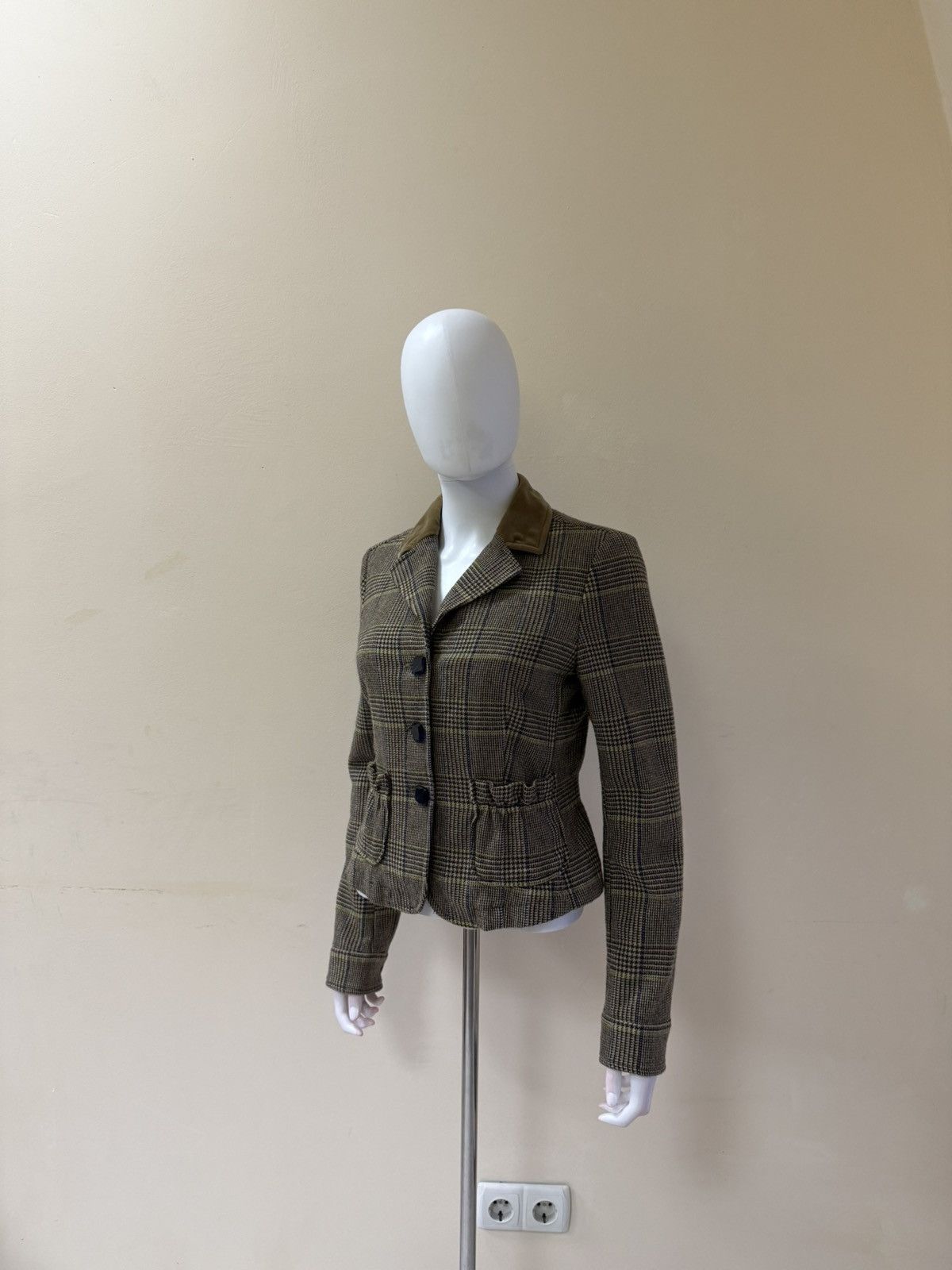 Etro Etro Womens Wool Checkered Blazer Jacket Size 42 Size M / US 6-8 / IT 42-44 - 6 Thumbnail