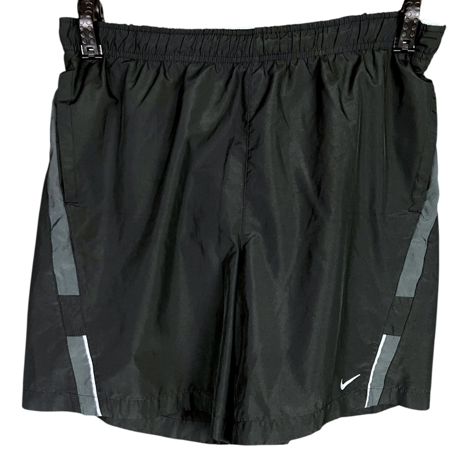 Nike Nike Dri-Fit Mens Large Black Gray Lined 7" Running Shorts Size US 36 / EU 52 - 6 Thumbnail
