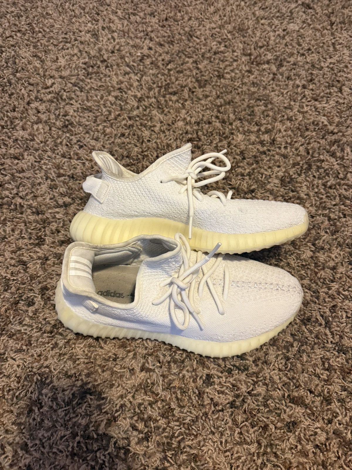 Yeezy White Adidas Yeezy Boost 350 Size US 8.5 / EU 41-42 - 1 Thumbnail