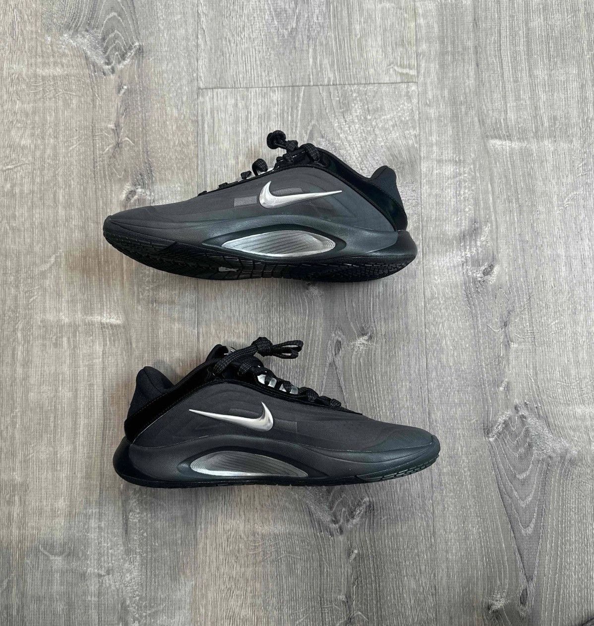 Nike Nike A’One Black Metallic/Silver Size US 7.5 / IT 37.5 - 2 Thumbnail