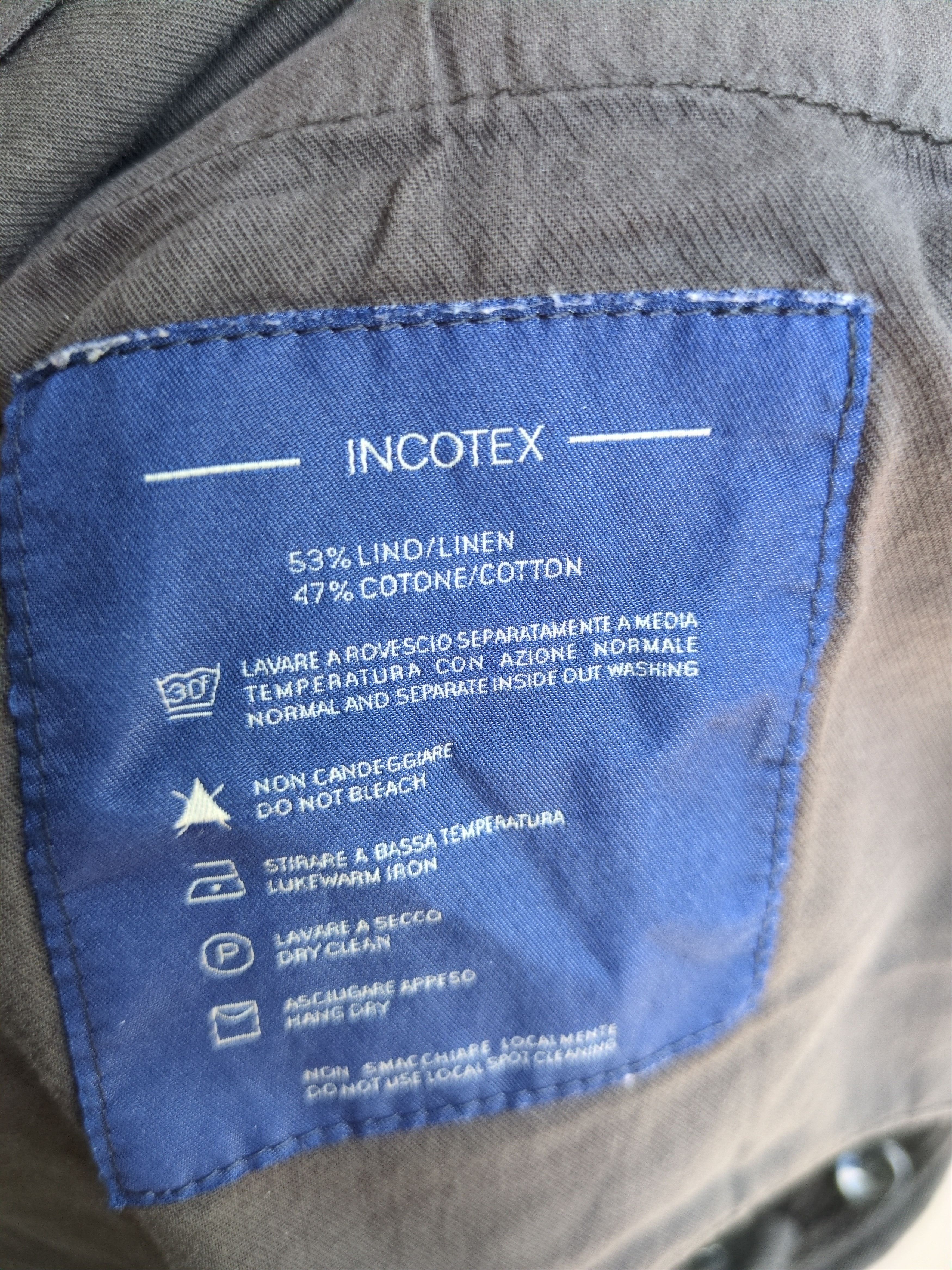 Incotex Incotex “Chinolino” Linen–Cotton Trousers – Dark Brown Size US 28 / EU 44 - 5 Thumbnail