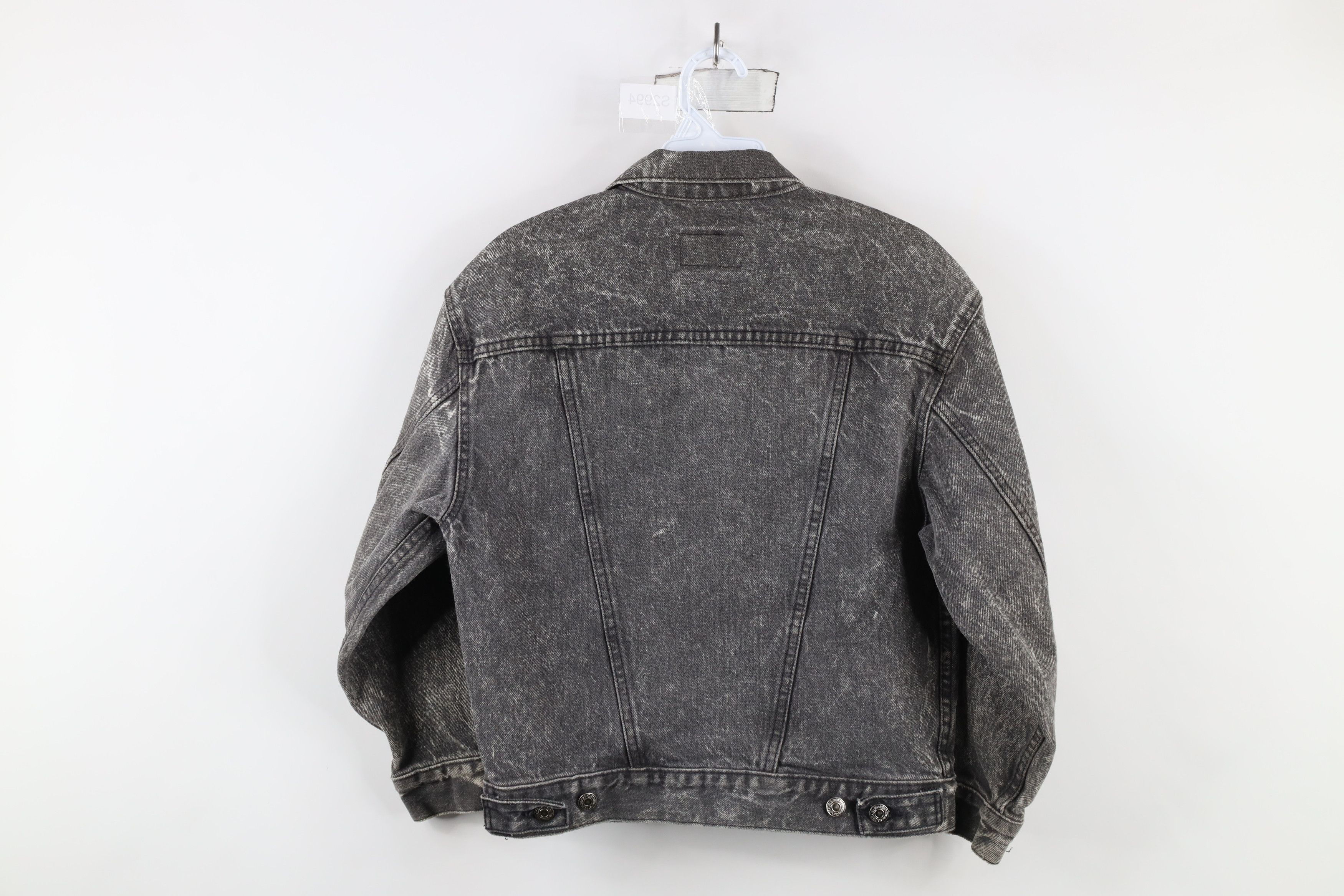 Levi's × Vintage Vintage 90s Levis Acid Wash Denim Trucker Jacket Gray USA Size M / US 6-8 / IT 42-44 - 13 Thumbnail