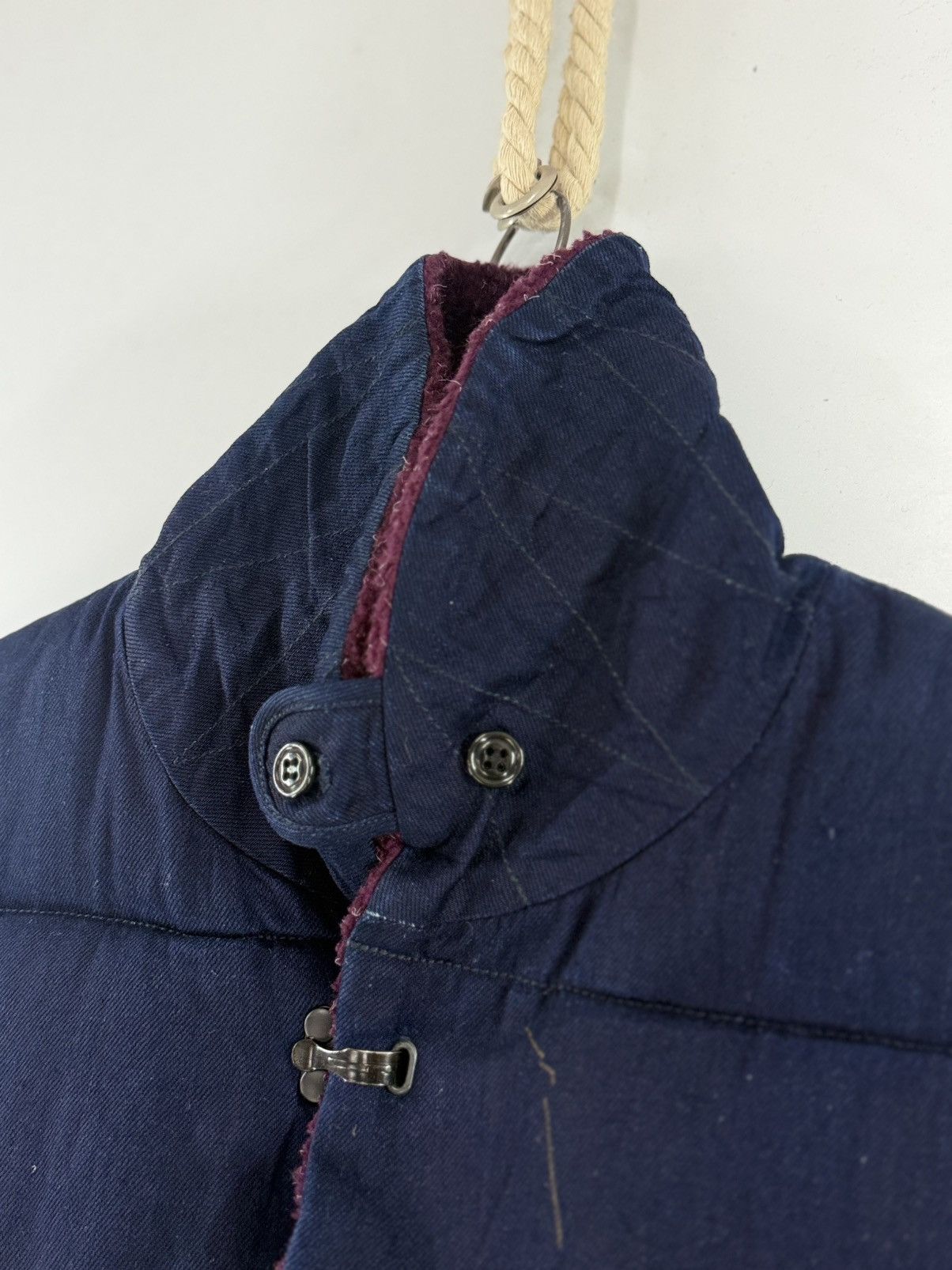 OMNIGOD 🔥 Omnigod Japan Puffer Indigo Blue Vest Size US L / EU 52-54 / 3 - 7 Thumbnail