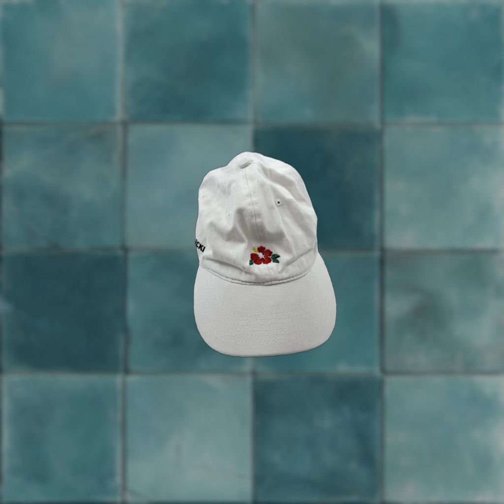 Vintage Young & Reckless Hat Cap Strap Back White Embroidered Flower Mens One Size Adjustable Size ONE SIZE - 1 Thumbnail