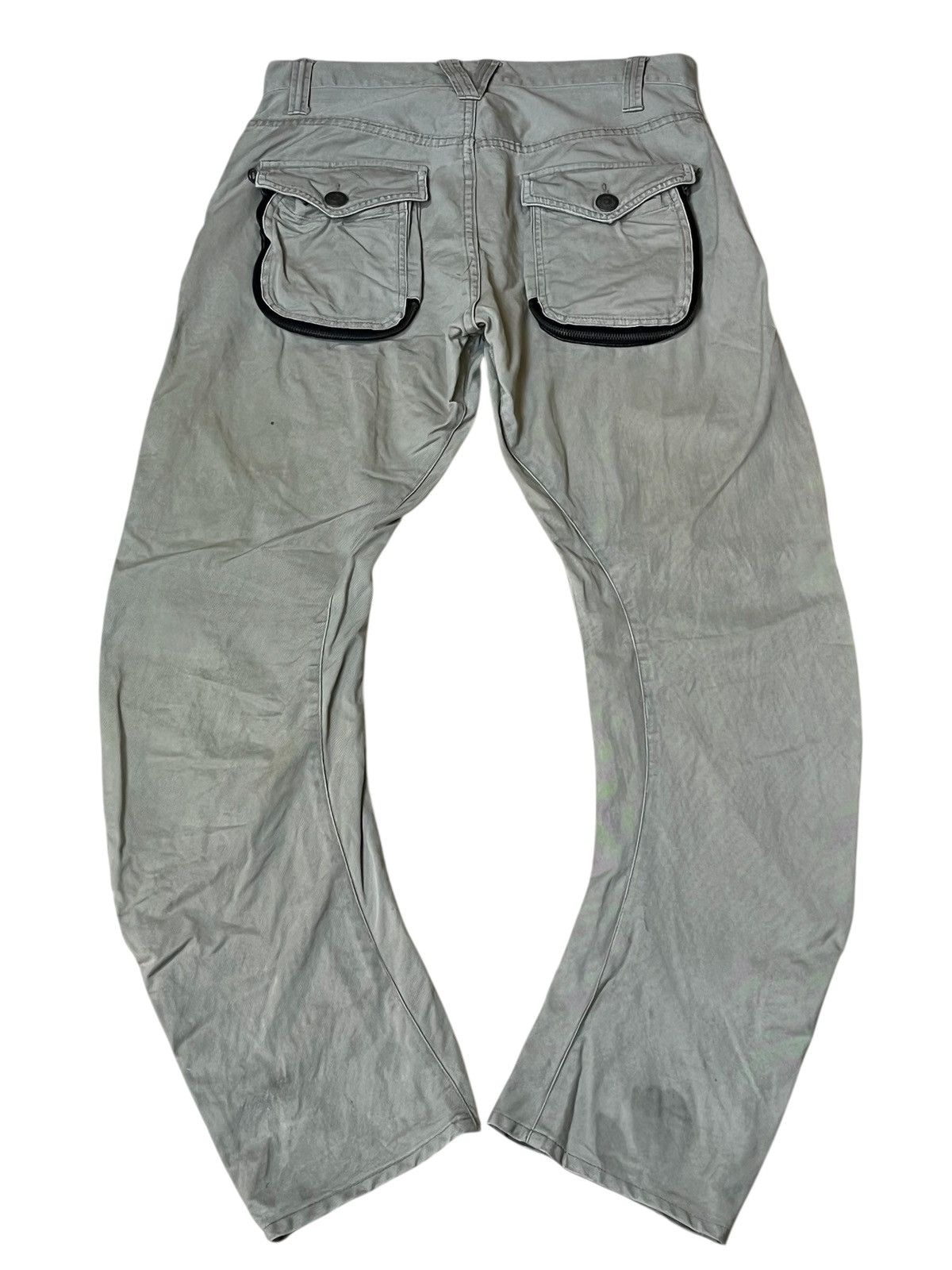 PPFM SICK🔥JAPANESE PPFM CURVE LEG DISTRESSED PANTS Size US 32 / EU 48 - 3 Thumbnail