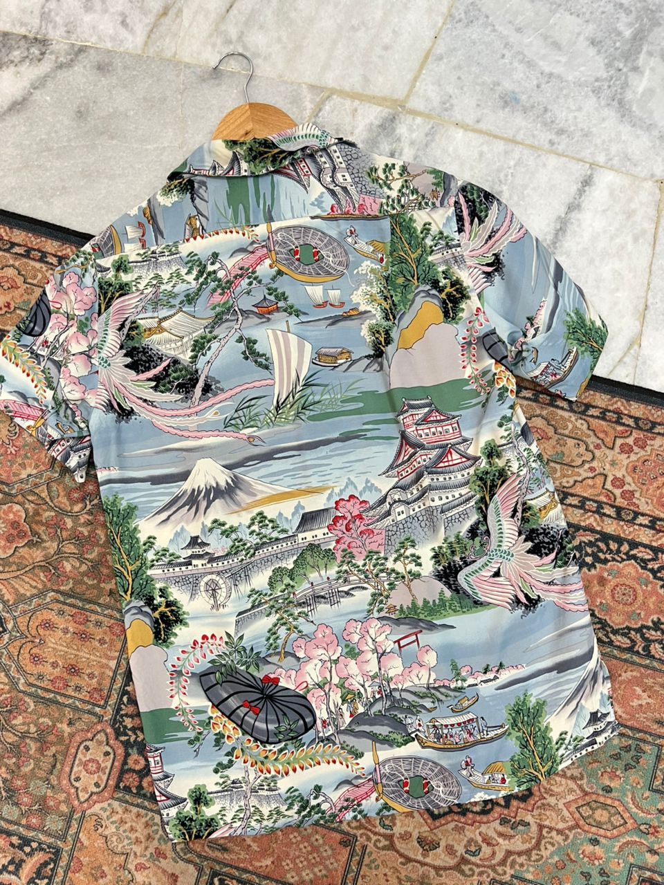 Japanese Brand Splendessimo Gautende Rayon Hawaiian Shirt Size US S / EU 44-46 / 1 - 4 Thumbnail